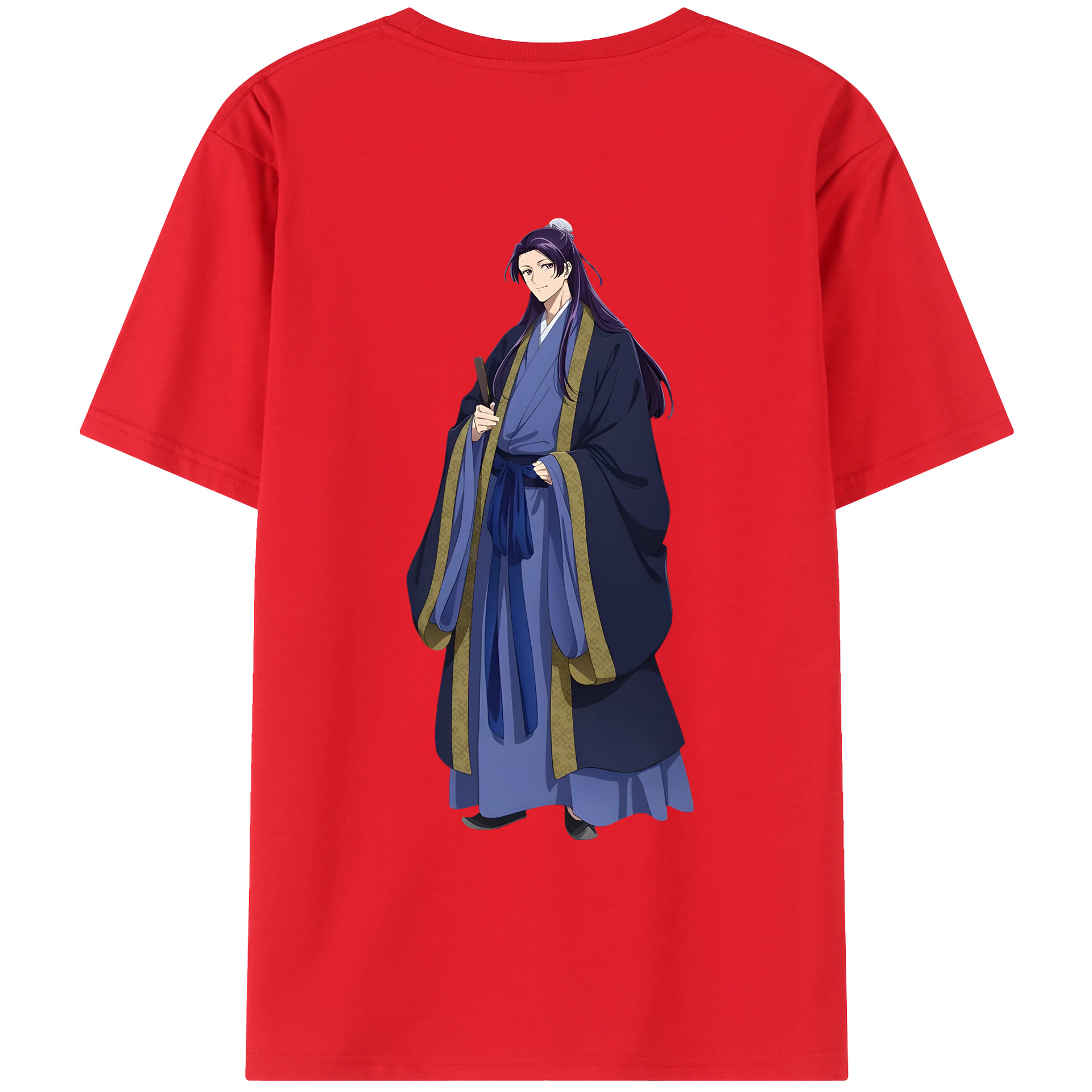 （画像用） 薬屋のひとりごと The Apothecary Diaries 綿100％ メンズ半袖Tシャツ（バックプリント） 通気性