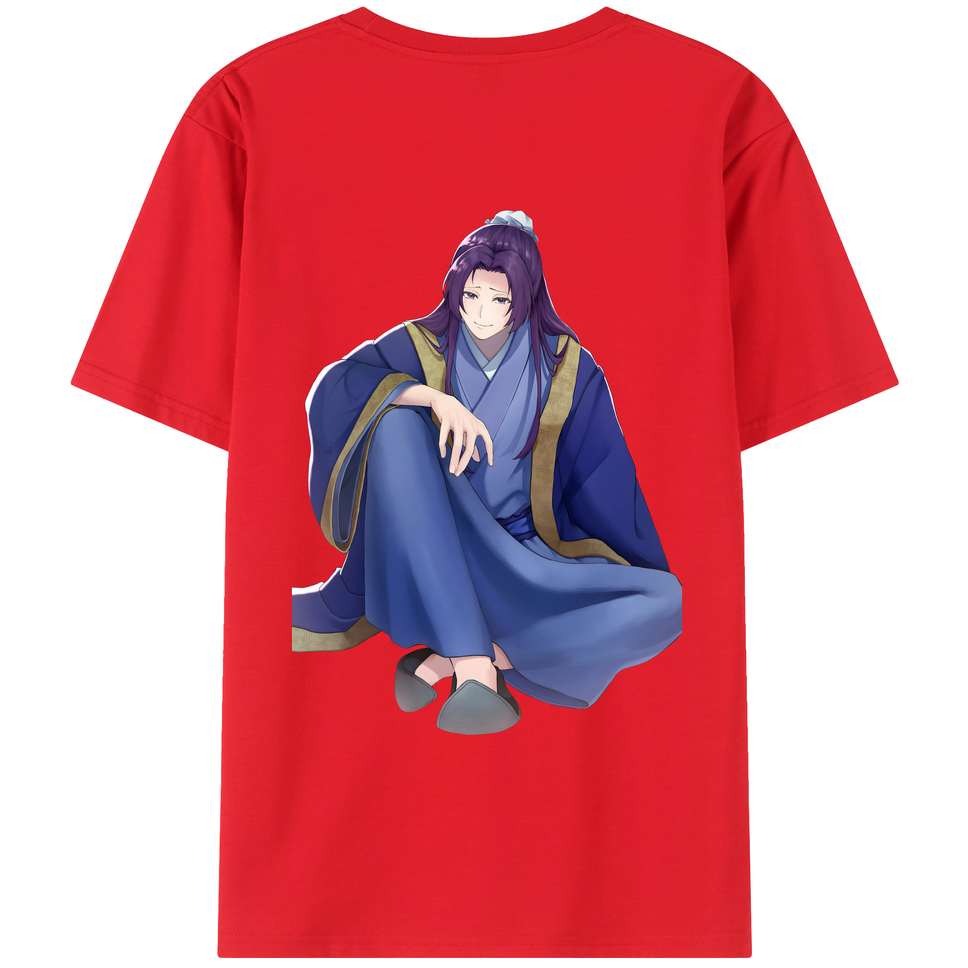 （画像用） 薬屋のひとりごと The Apothecary Diaries 綿100％ メンズ半袖Tシャツ（バックプリント） 通気性