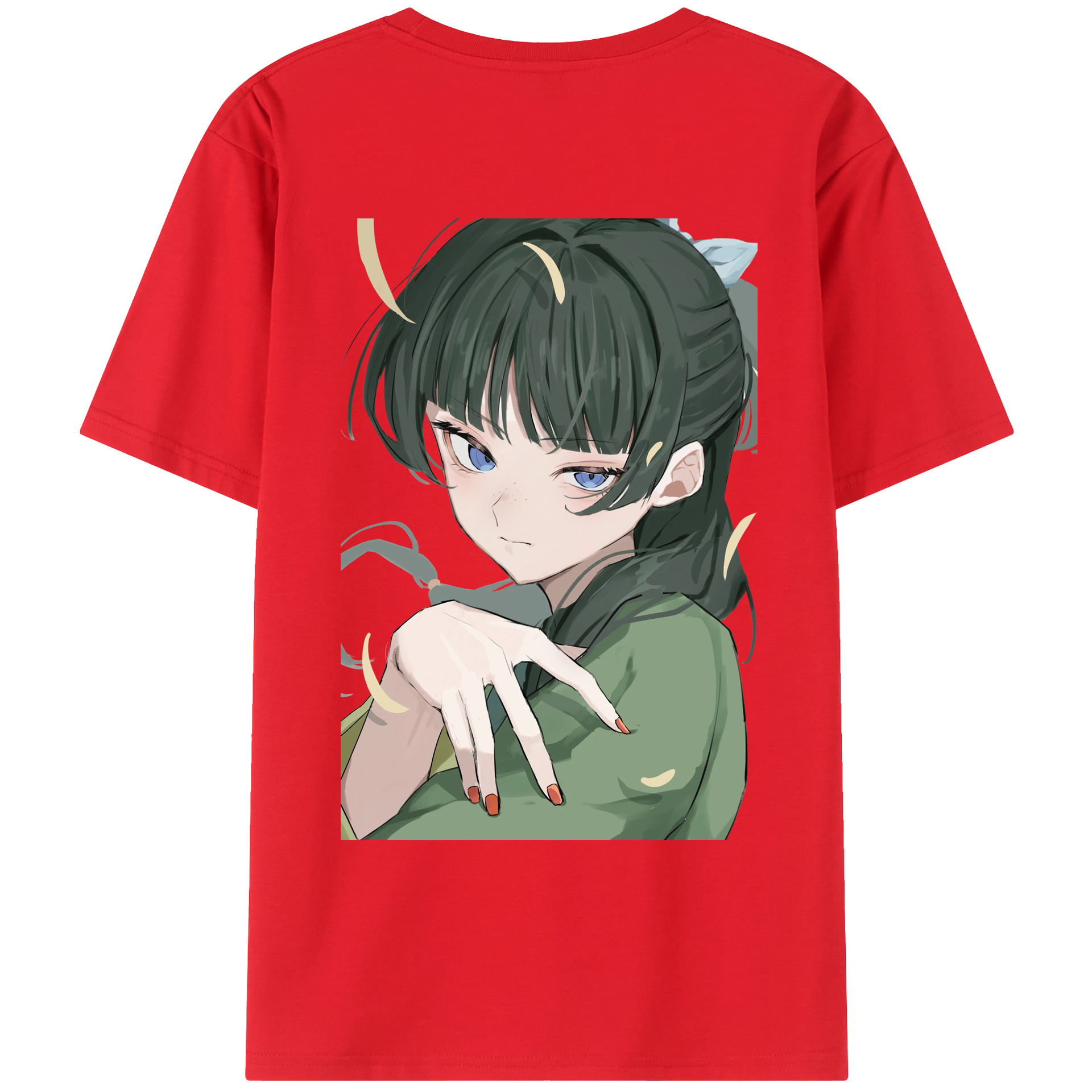 （画像用） 薬屋のひとりごと The Apothecary Diaries 綿100％ メンズ半袖Tシャツ（バックプリント） 通気性