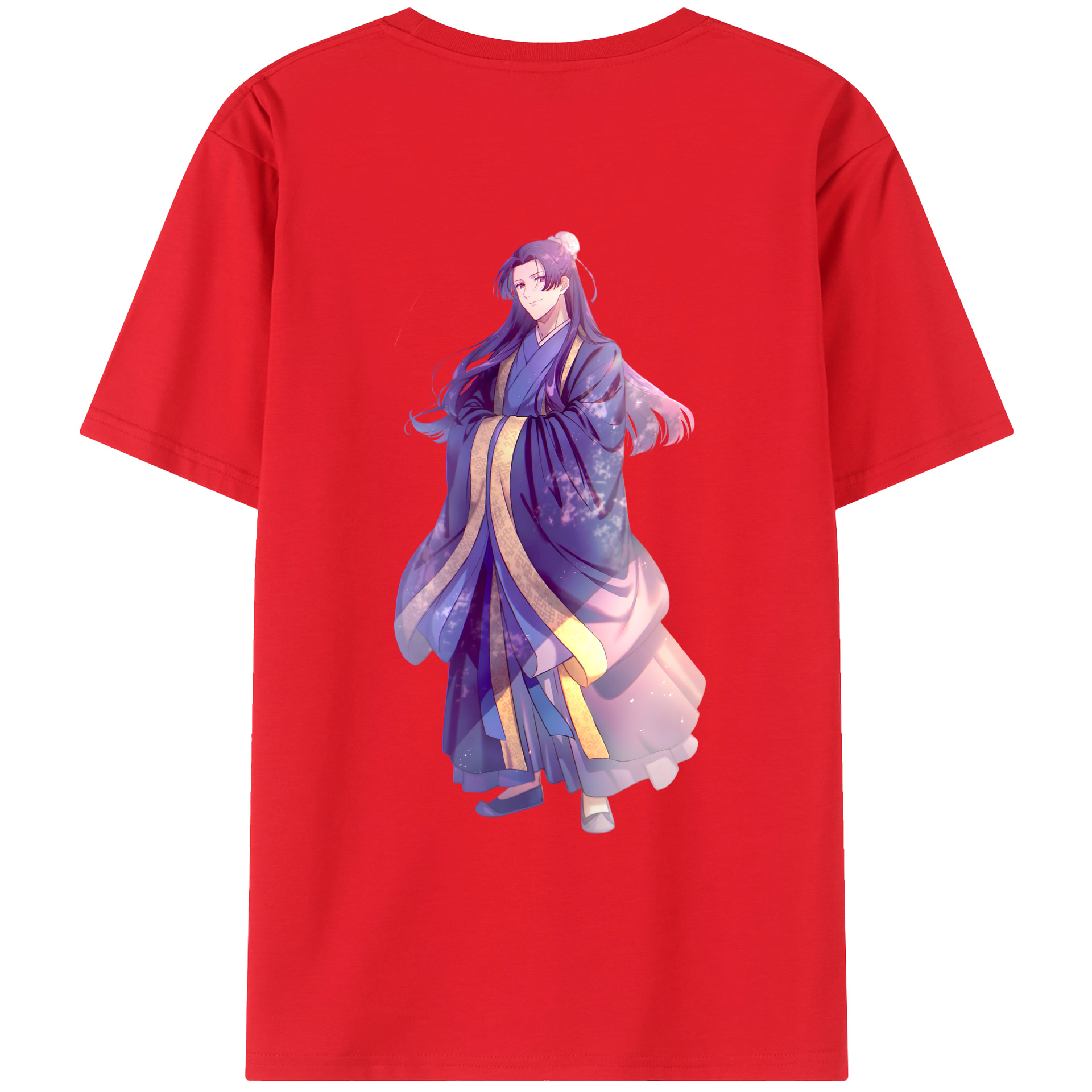 （画像用） 薬屋のひとりごと The Apothecary Diaries 綿100％ メンズ半袖Tシャツ（バックプリント） 通気性