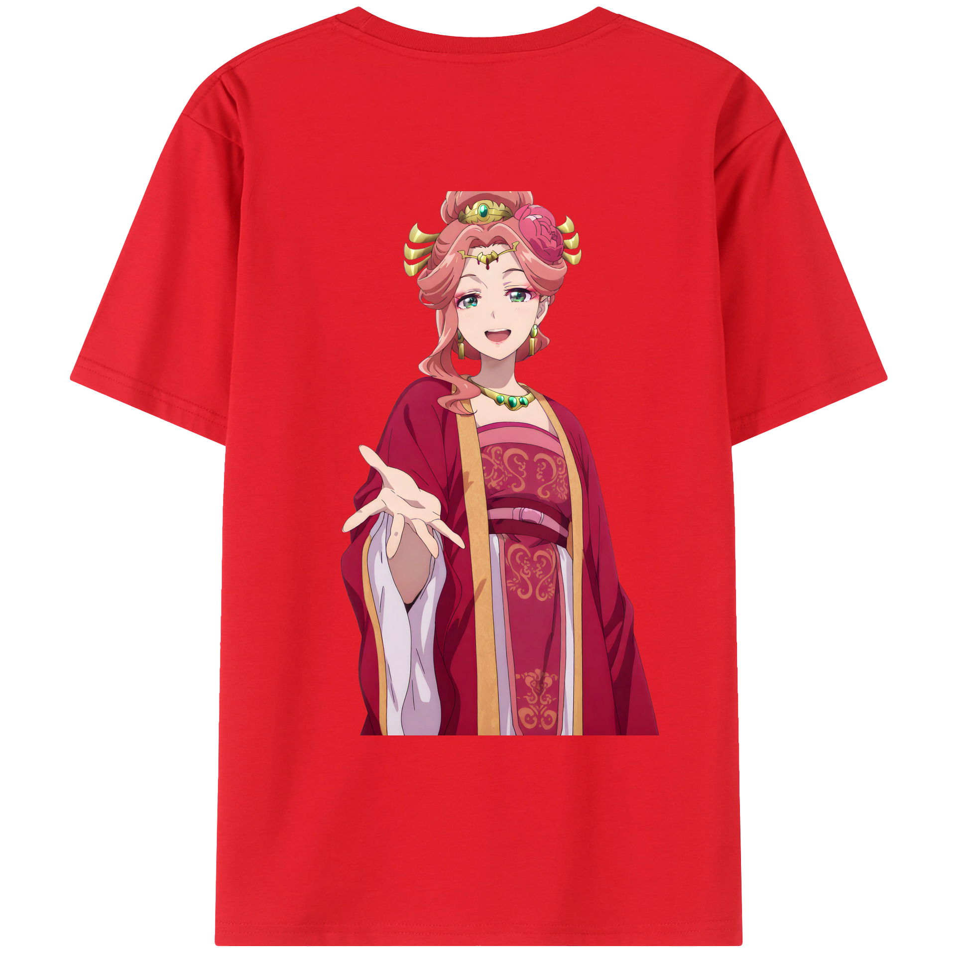 （画像用） 薬屋のひとりごと The Apothecary Diaries 綿100％ メンズ半袖Tシャツ（バックプリント） 通気性