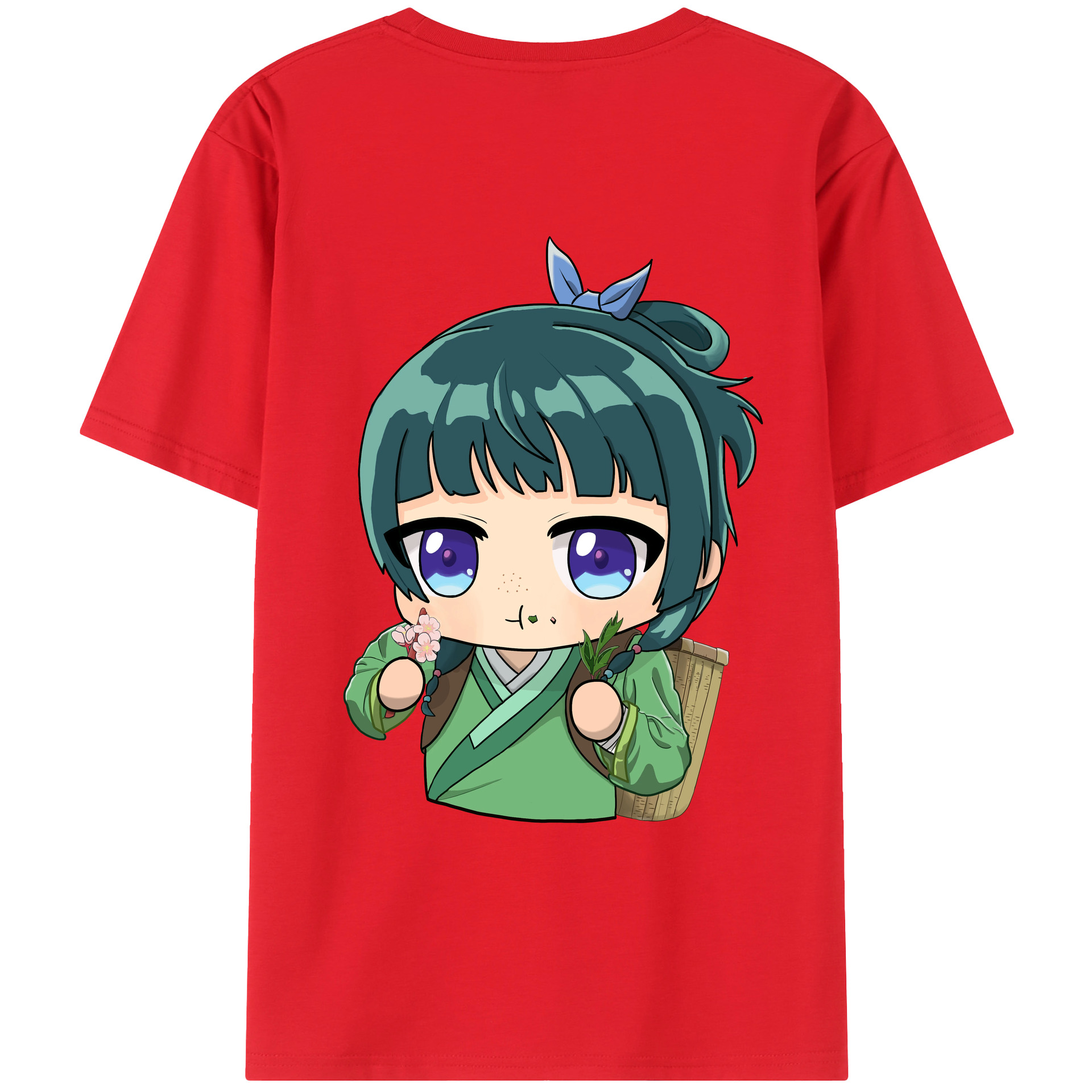 （画像用） 薬屋のひとりごと The Apothecary Diaries 綿100％ メンズ半袖Tシャツ（バックプリント） 通気性