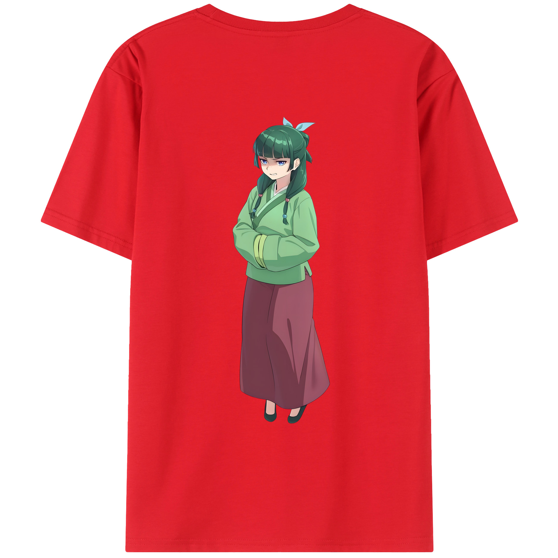 （画像用） 薬屋のひとりごと The Apothecary Diaries 綿100％ メンズ半袖Tシャツ（バックプリント） 通気性