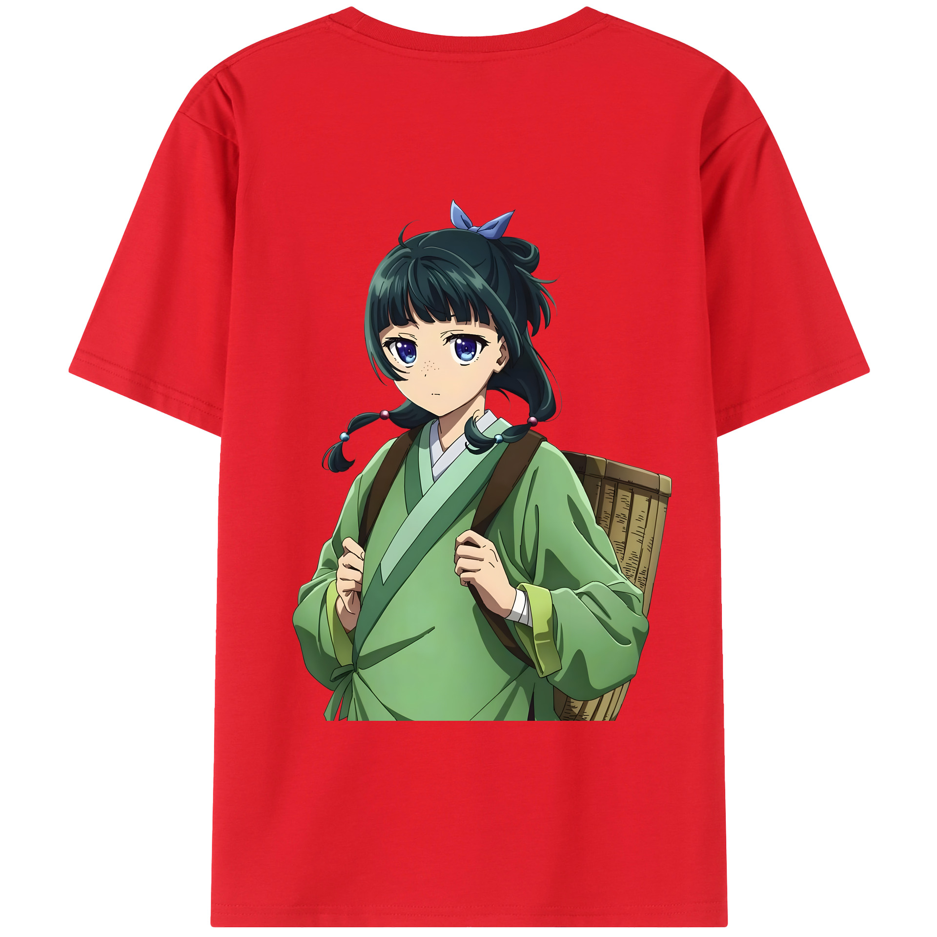 （画像用） 薬屋のひとりごと The Apothecary Diaries 綿100％ メンズ半袖Tシャツ（バックプリント） 通気性