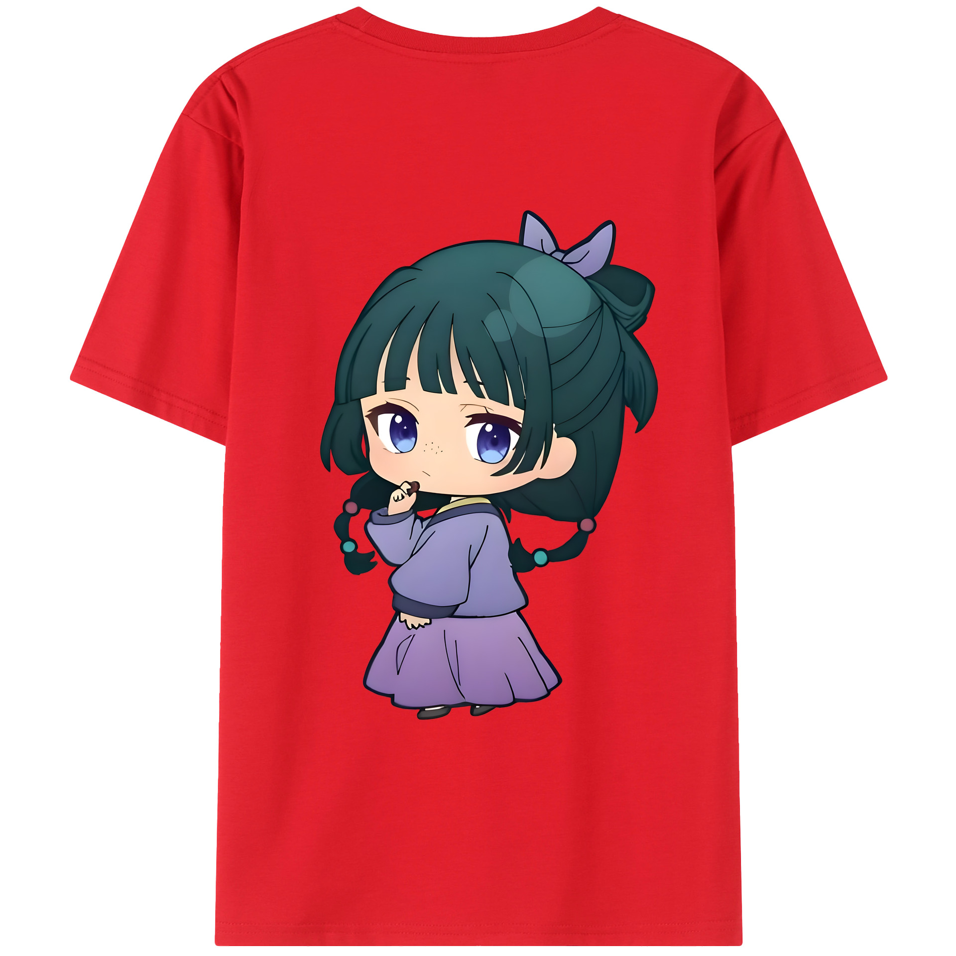 （画像用） 薬屋のひとりごと The Apothecary Diaries 綿100％ メンズ半袖Tシャツ（バックプリント） 通気性