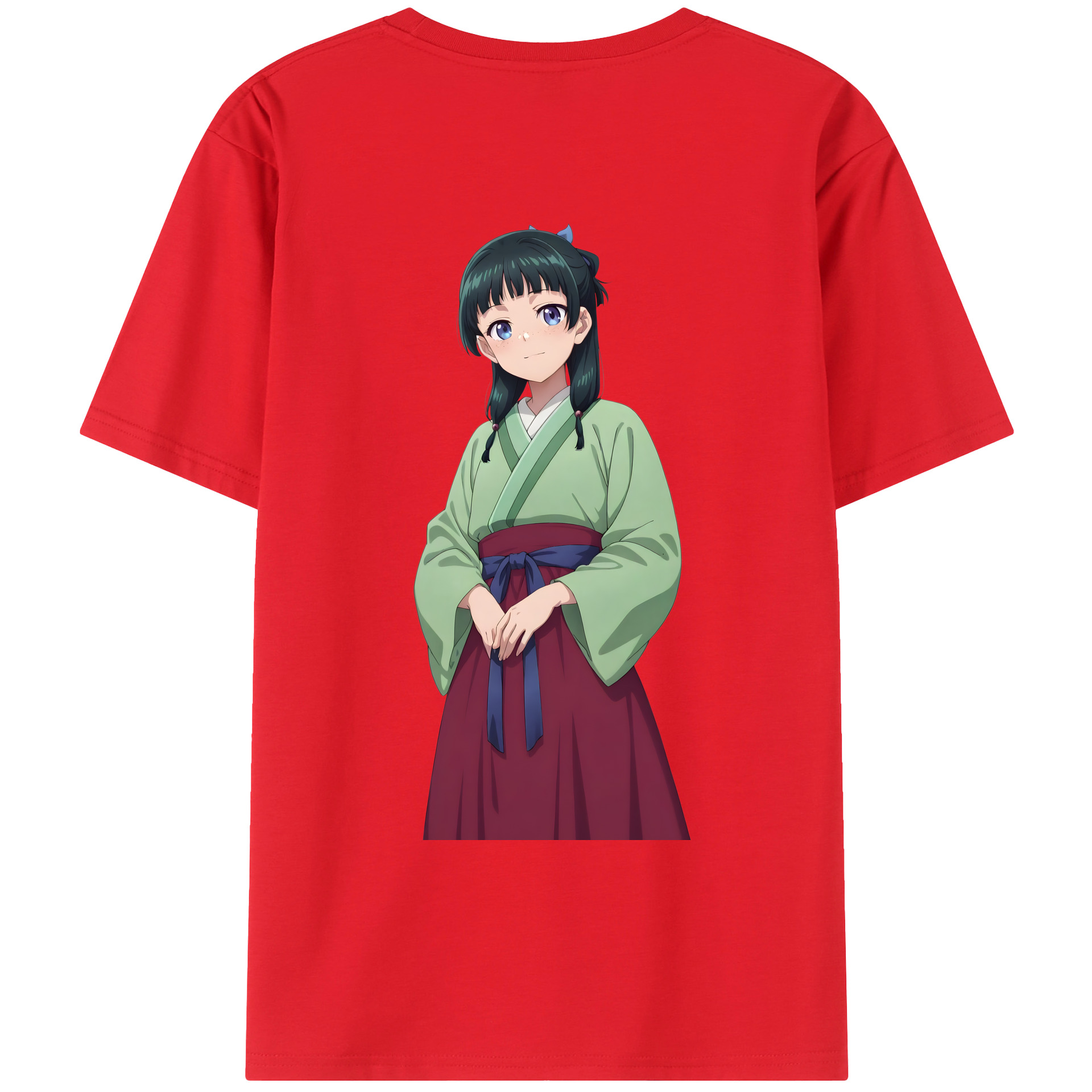 （画像用） 薬屋のひとりごと The Apothecary Diaries 綿100％ メンズ半袖Tシャツ（バックプリント） 通気性