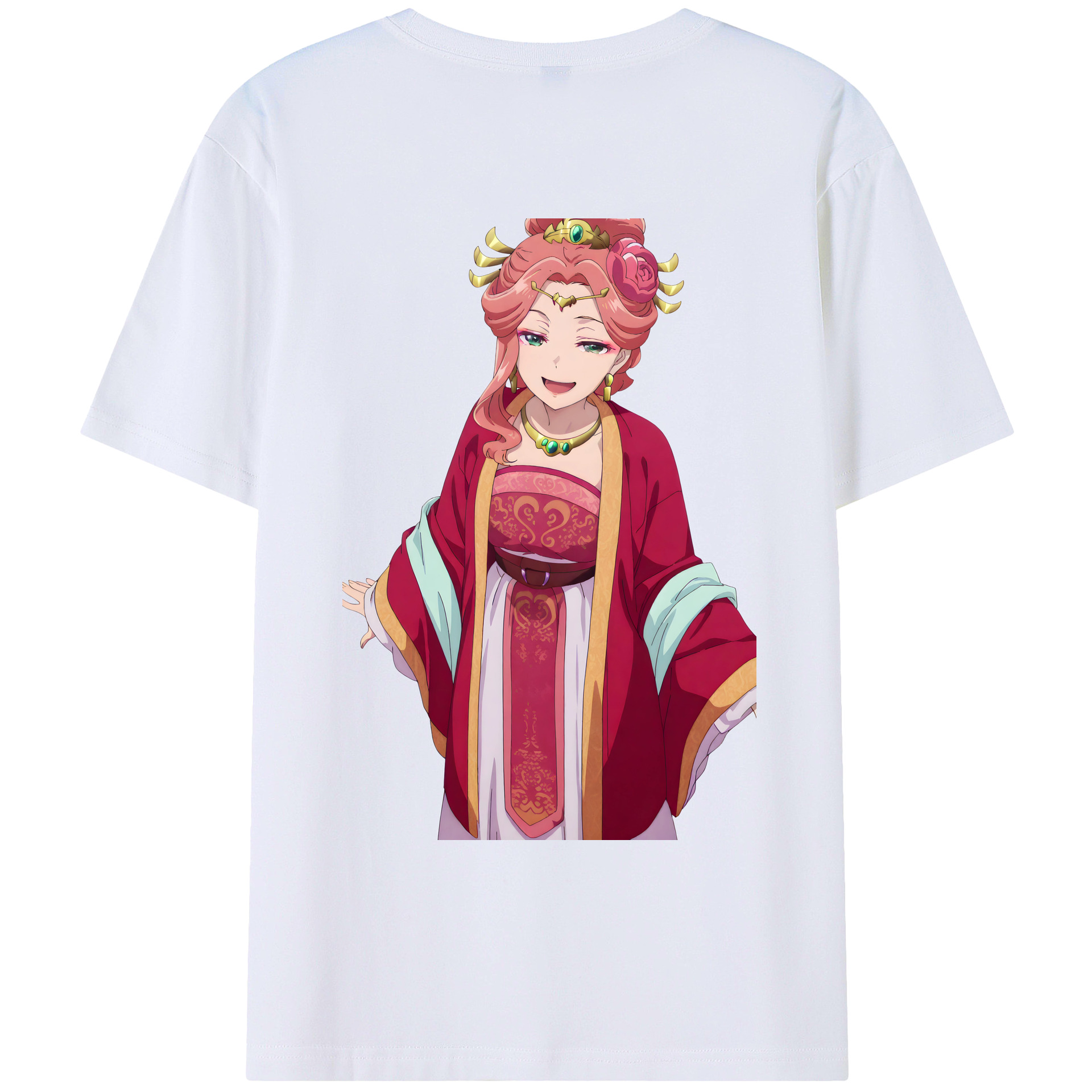 （画像用） 薬屋のひとりごと The Apothecary Diaries 綿100％ メンズ半袖Tシャツ（バックプリント） 通気性