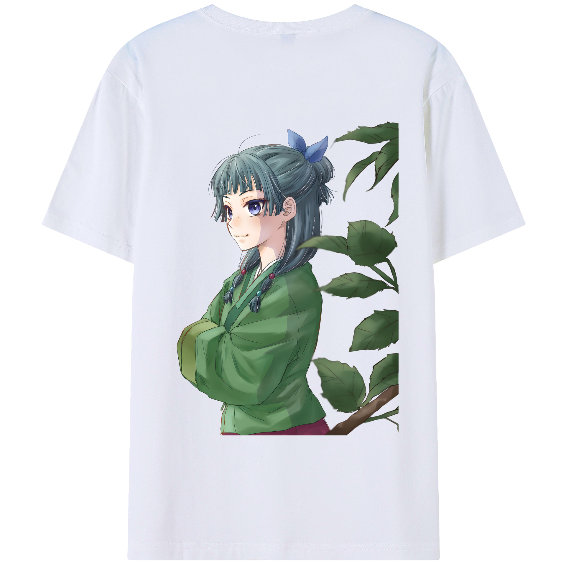 （画像用） 薬屋のひとりごと The Apothecary Diaries 綿100％ メンズ半袖Tシャツ（バックプリント） 通気性