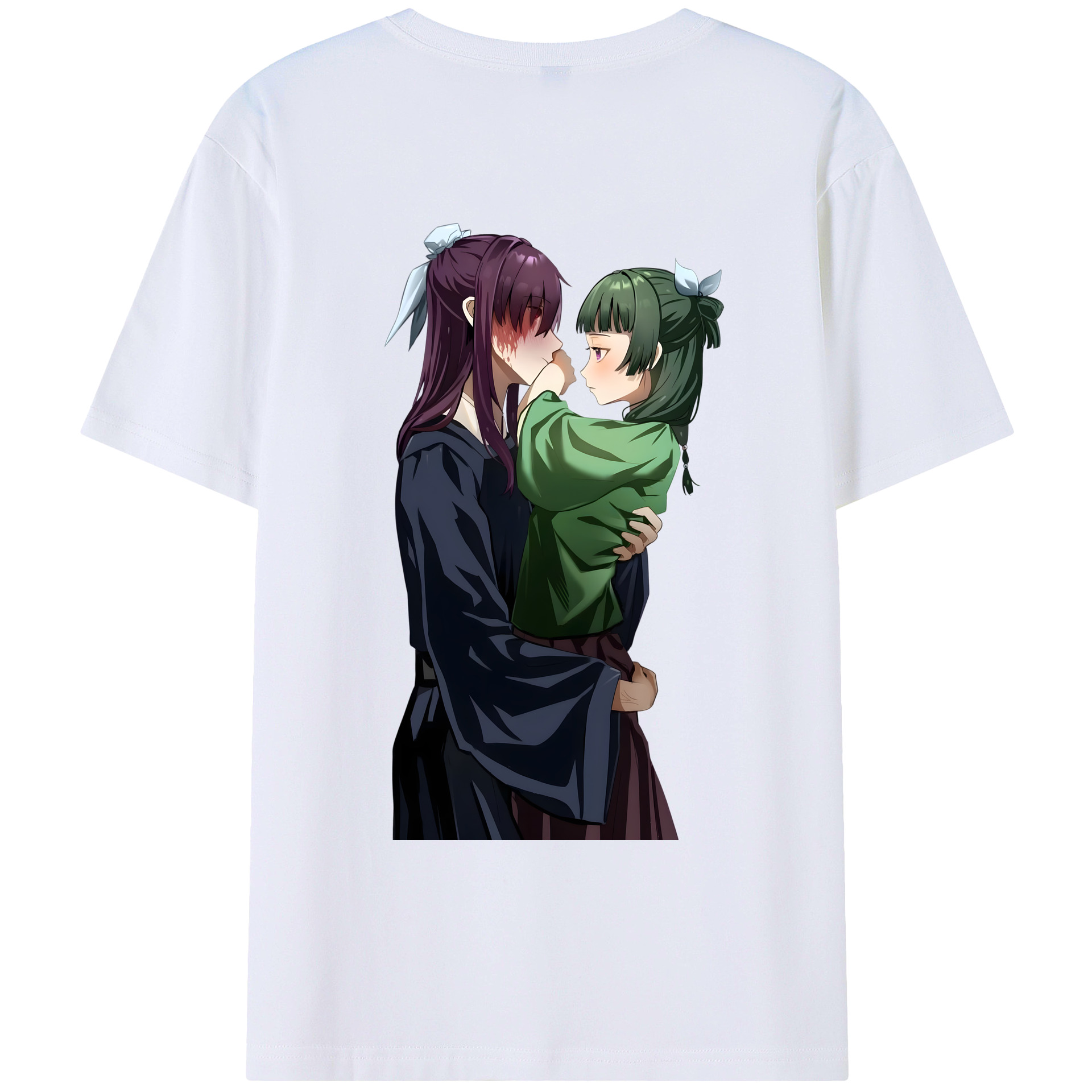 （画像用） 薬屋のひとりごと The Apothecary Diaries 綿100％ メンズ半袖Tシャツ（バックプリント） 通気性
