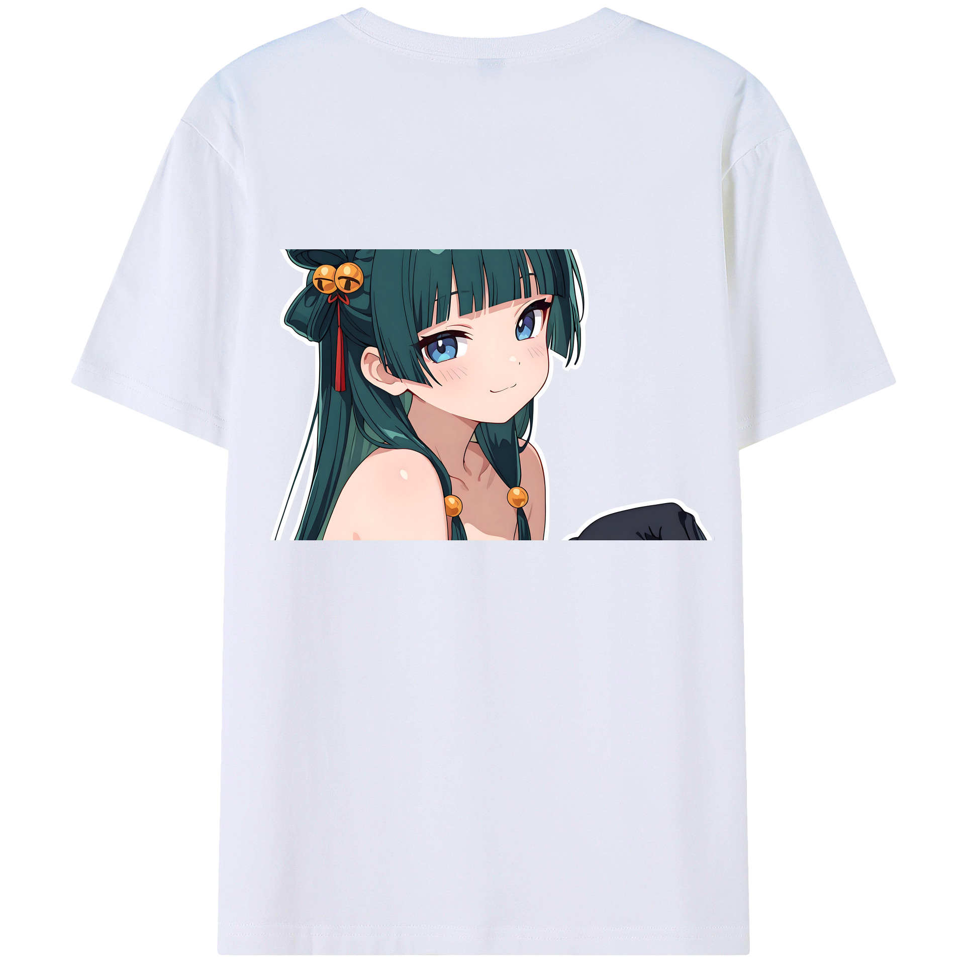 （画像用） 薬屋のひとりごと The Apothecary Diaries 綿100％ メンズ半袖Tシャツ（バックプリント） 通気性