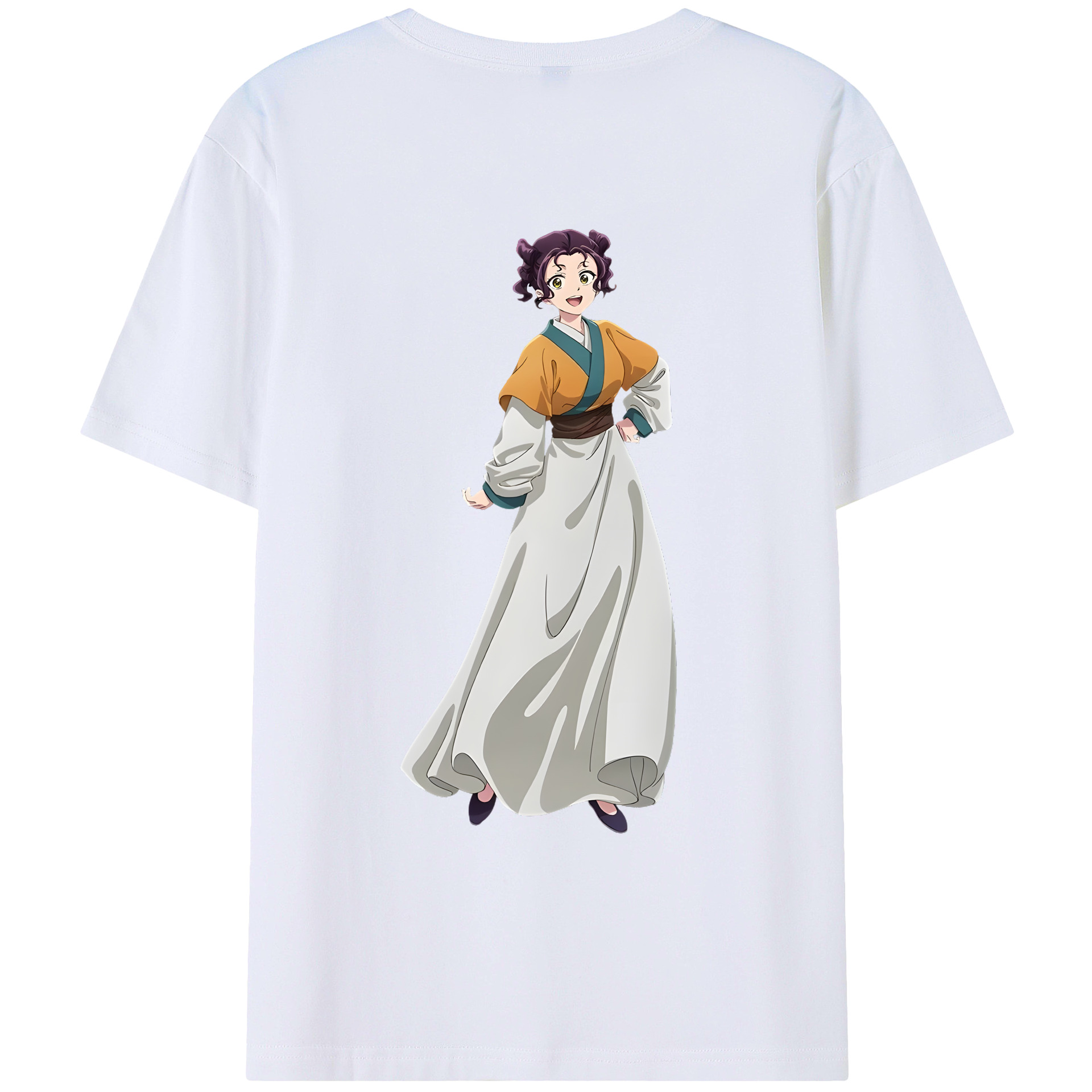 （画像用） 薬屋のひとりごと The Apothecary Diaries 綿100％ メンズ半袖Tシャツ（バックプリント） 通気性