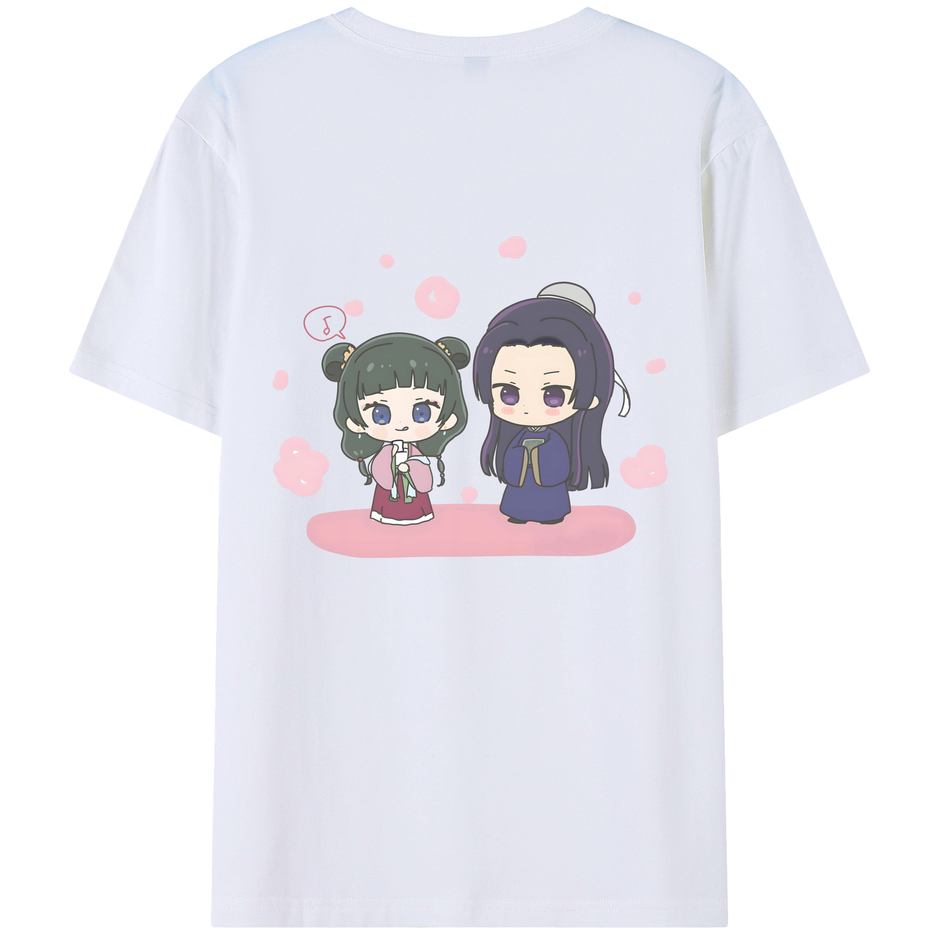 （画像用） 薬屋のひとりごと The Apothecary Diaries 綿100％ メンズ半袖Tシャツ（バックプリント） 通気性