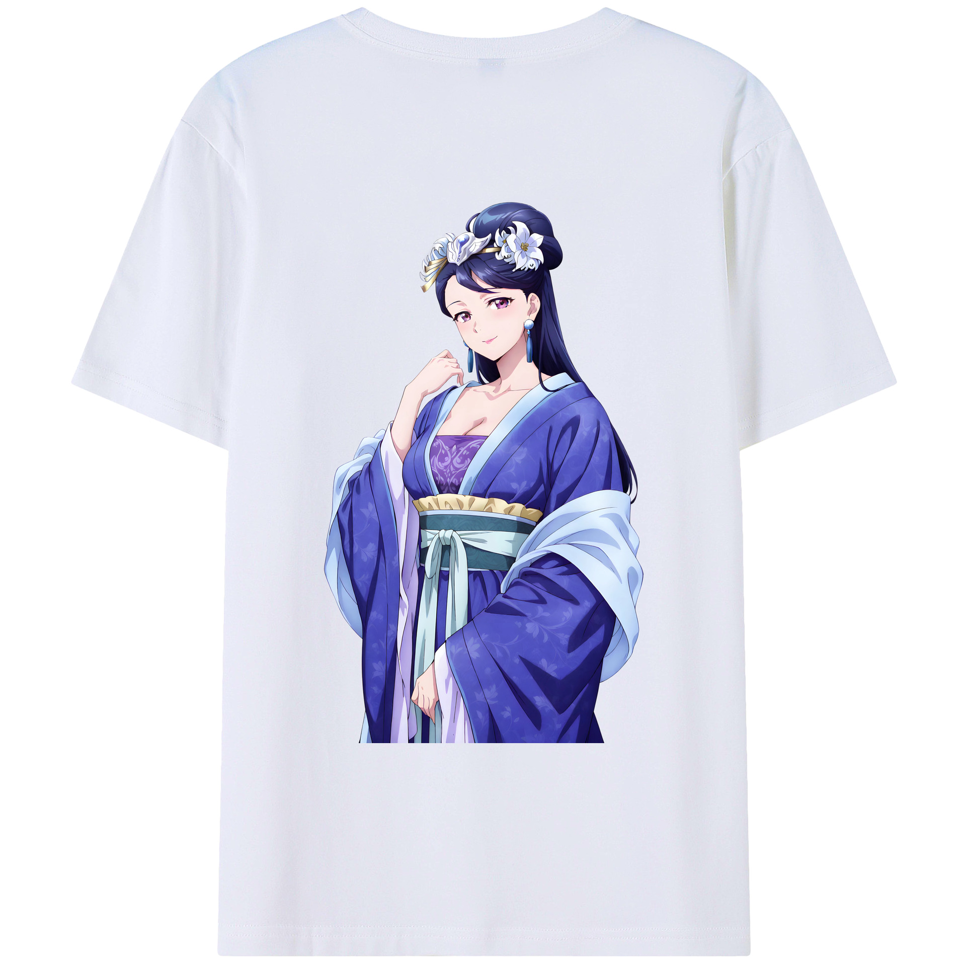 （画像用） 薬屋のひとりごと The Apothecary Diaries 綿100％ メンズ半袖Tシャツ（バックプリント） 通気性