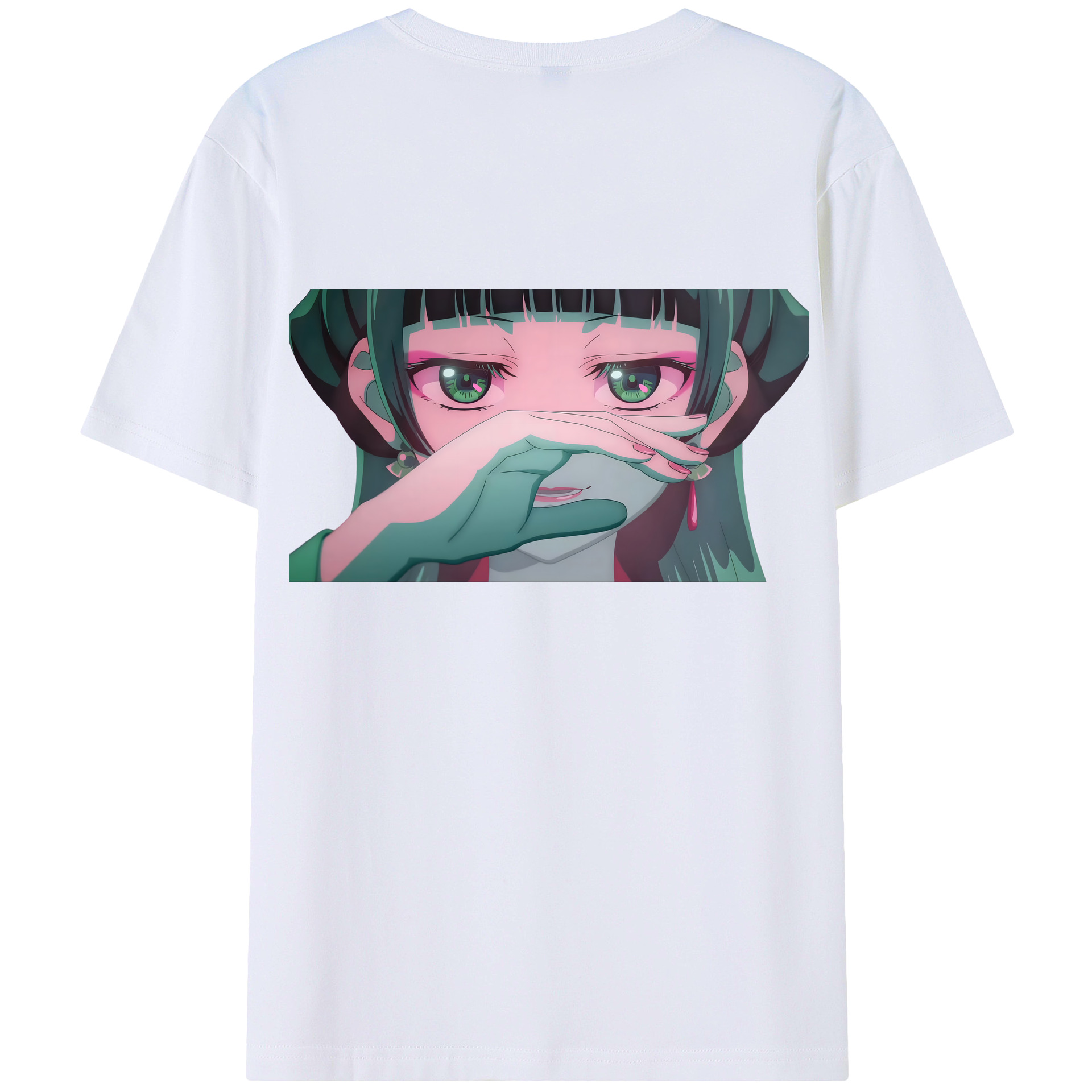 （画像用） 薬屋のひとりごと The Apothecary Diaries 綿100％ メンズ半袖Tシャツ（バックプリント） 通気性