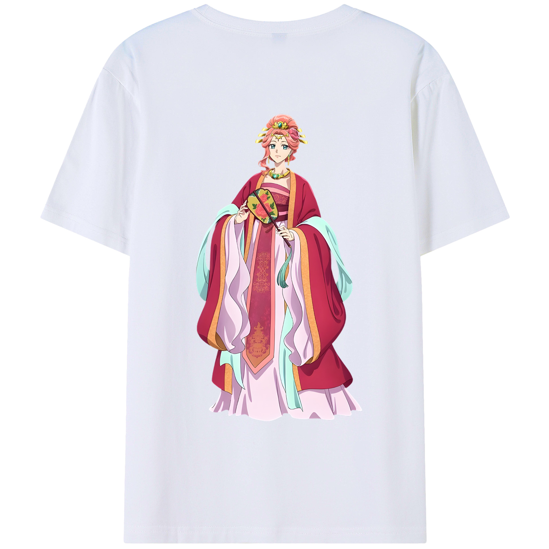 （画像用） 薬屋のひとりごと The Apothecary Diaries 綿100％ メンズ半袖Tシャツ（バックプリント） 通気性