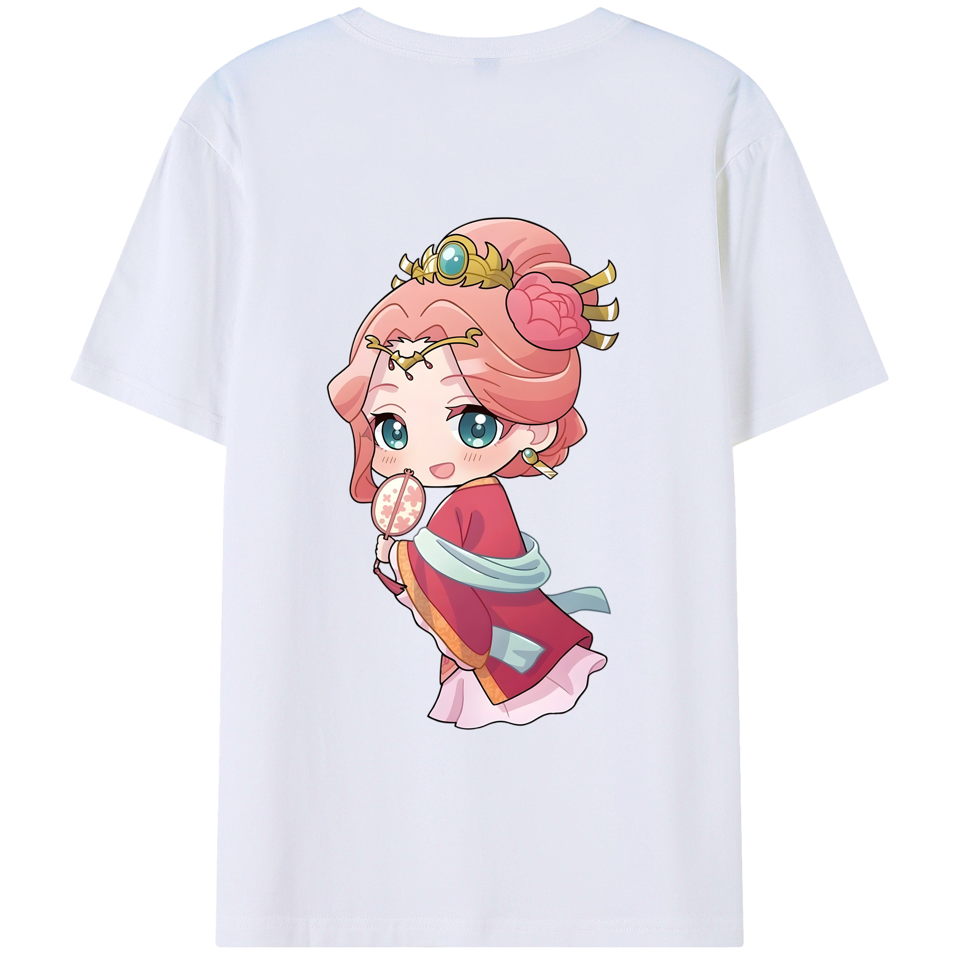 （画像用） 薬屋のひとりごと The Apothecary Diaries 綿100％ メンズ半袖Tシャツ（バックプリント） 通気性