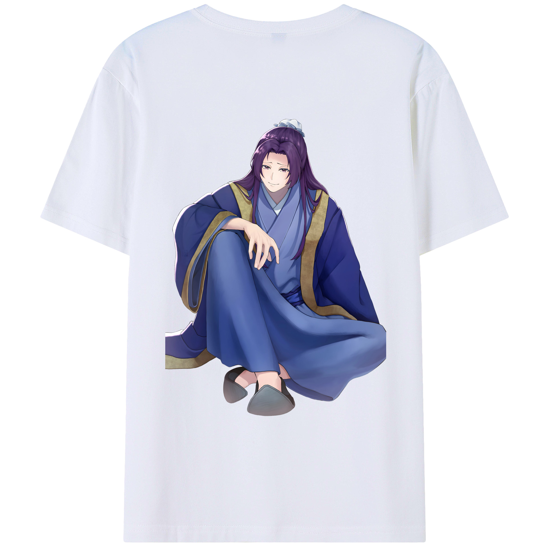 （画像用） 薬屋のひとりごと The Apothecary Diaries 綿100％ メンズ半袖Tシャツ（バックプリント） 通気性