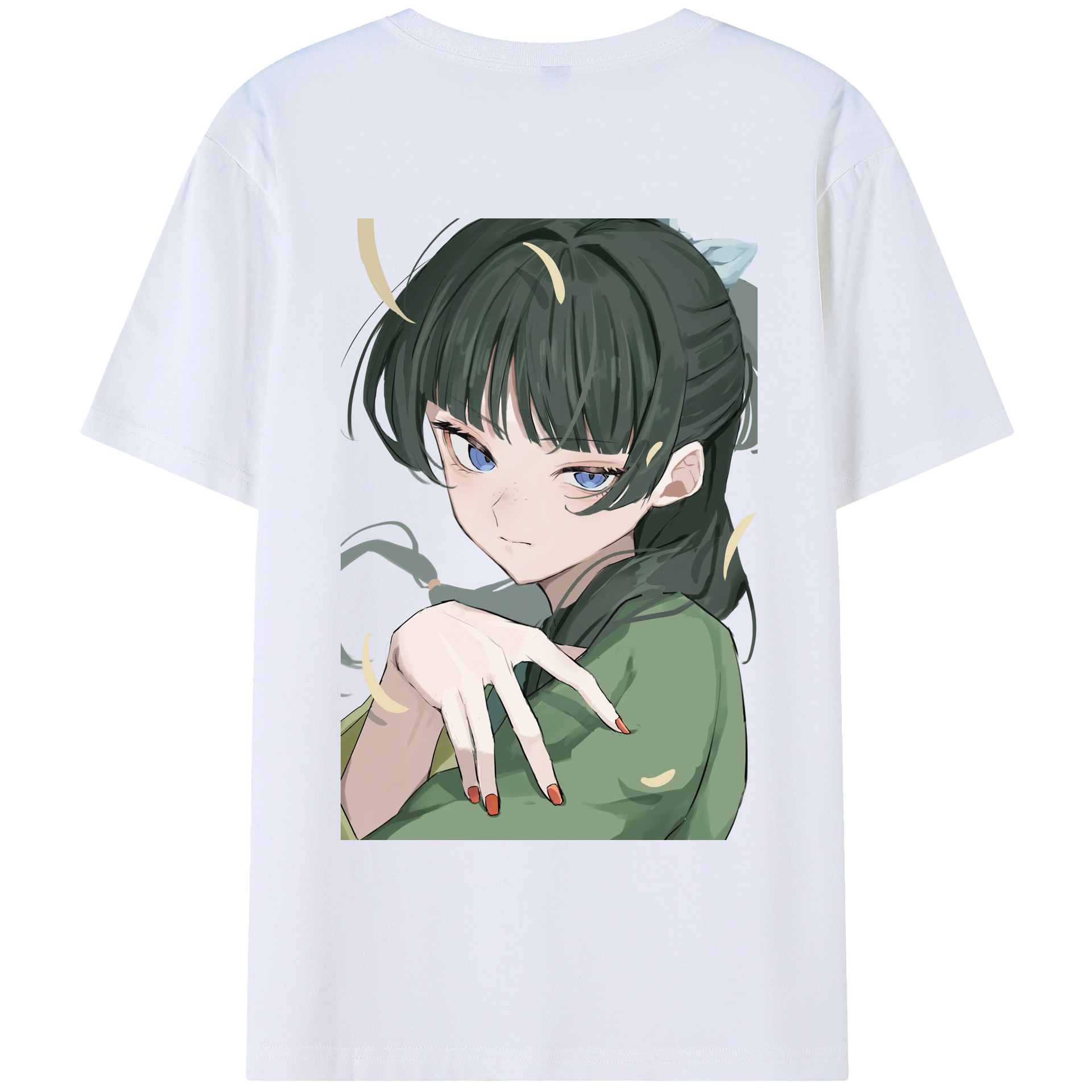 （画像用） 薬屋のひとりごと The Apothecary Diaries 綿100％ メンズ半袖Tシャツ（バックプリント） 通気性