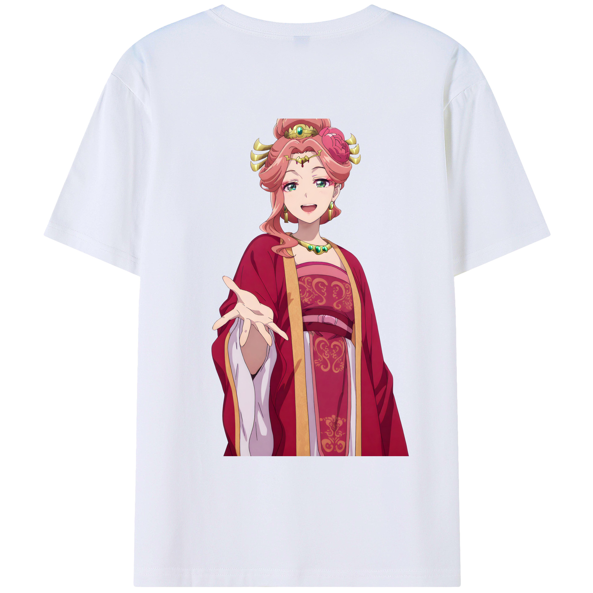 （画像用） 薬屋のひとりごと The Apothecary Diaries 綿100％ メンズ半袖Tシャツ（バックプリント） 通気性