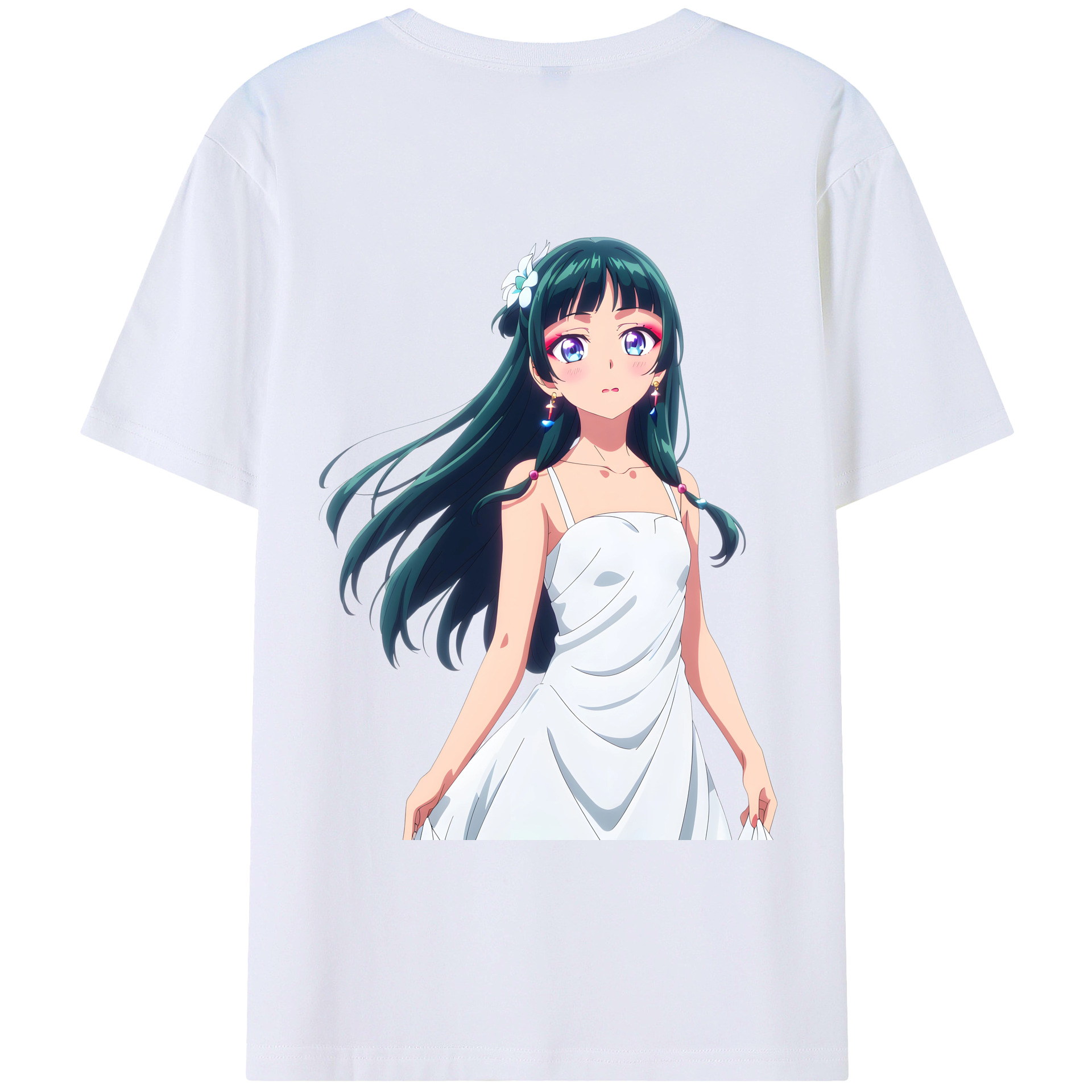 （画像用） 薬屋のひとりごと The Apothecary Diaries 綿100％ メンズ半袖Tシャツ（バックプリント） 通気性