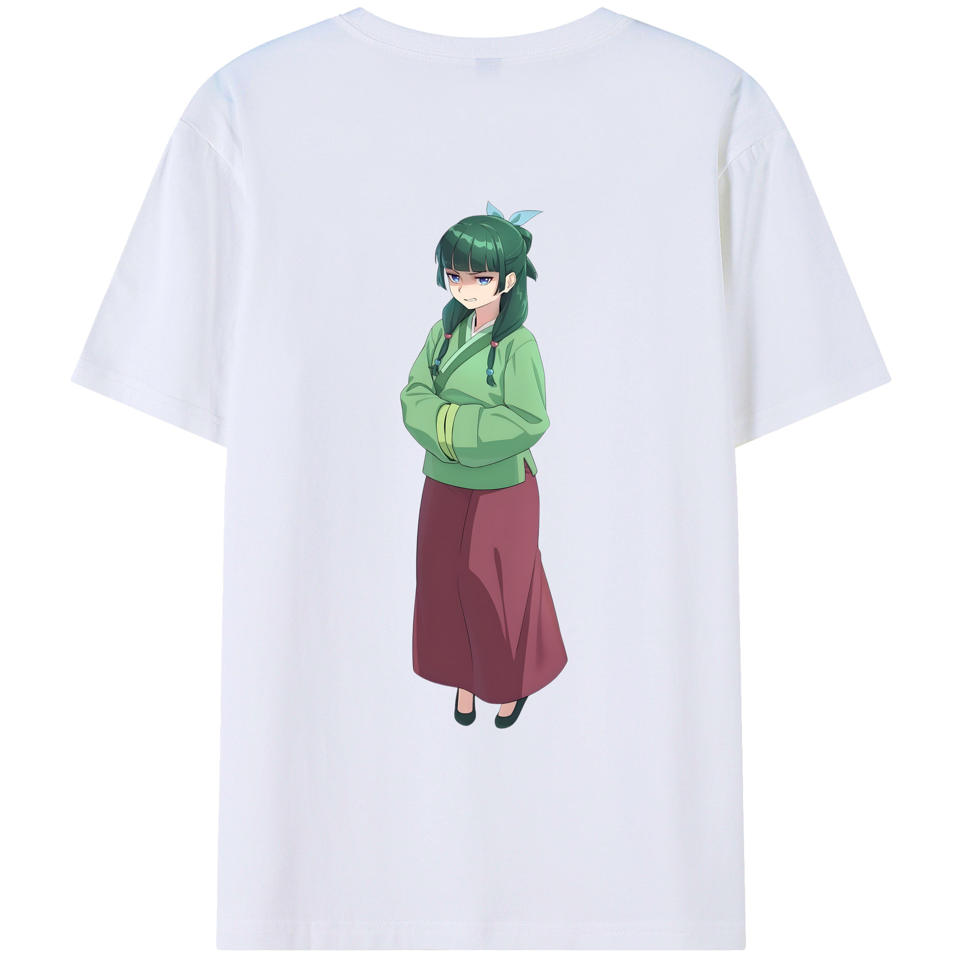 （画像用） 薬屋のひとりごと The Apothecary Diaries 綿100％ メンズ半袖Tシャツ（バックプリント） 通気性