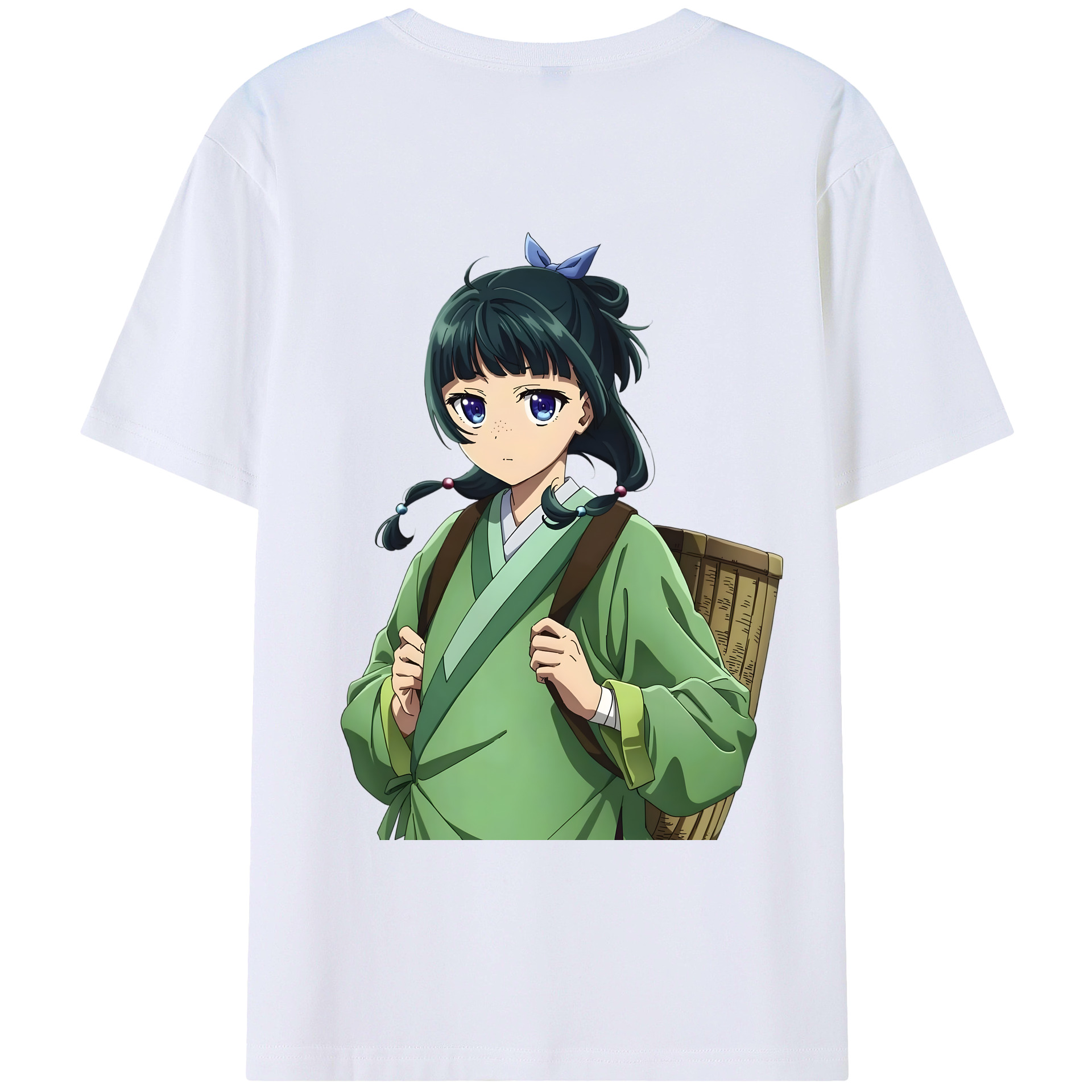 （画像用） 薬屋のひとりごと The Apothecary Diaries 綿100％ メンズ半袖Tシャツ（バックプリント） 通気性