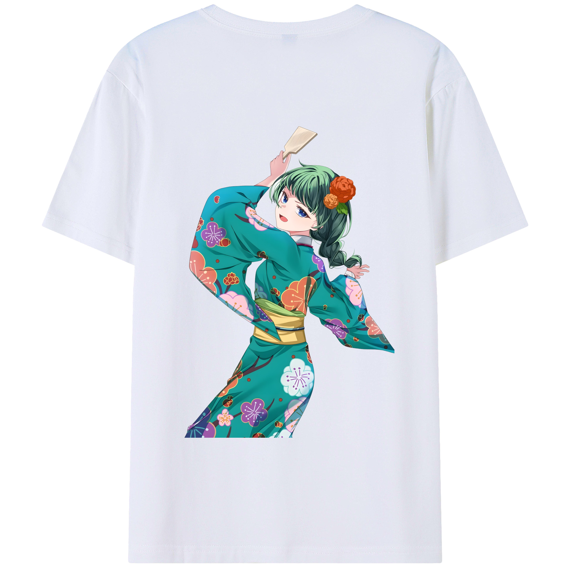 （画像用） 薬屋のひとりごと The Apothecary Diaries 綿100％ メンズ半袖Tシャツ（バックプリント） 通気性