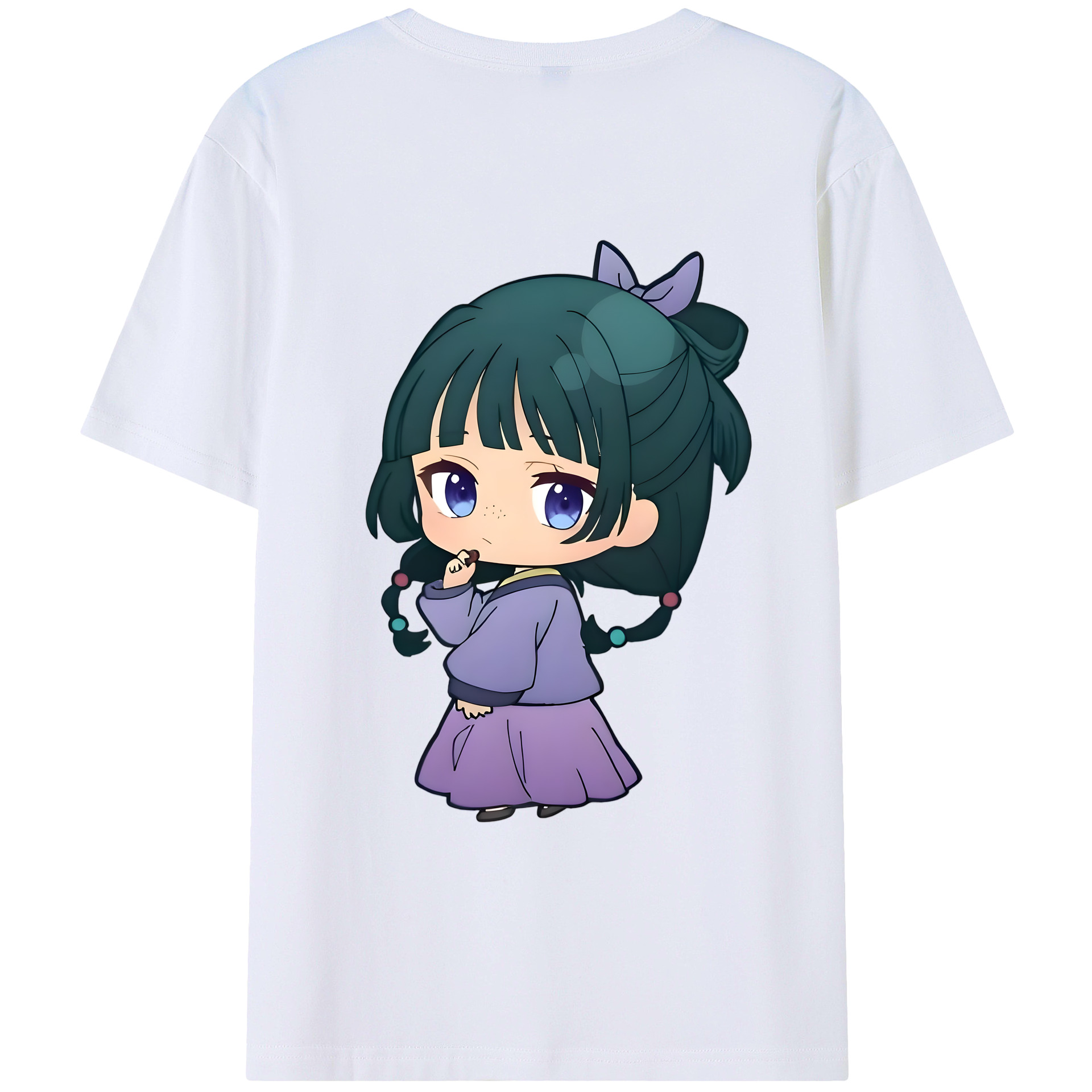 （画像用） 薬屋のひとりごと The Apothecary Diaries 綿100％ メンズ半袖Tシャツ（バックプリント） 通気性
