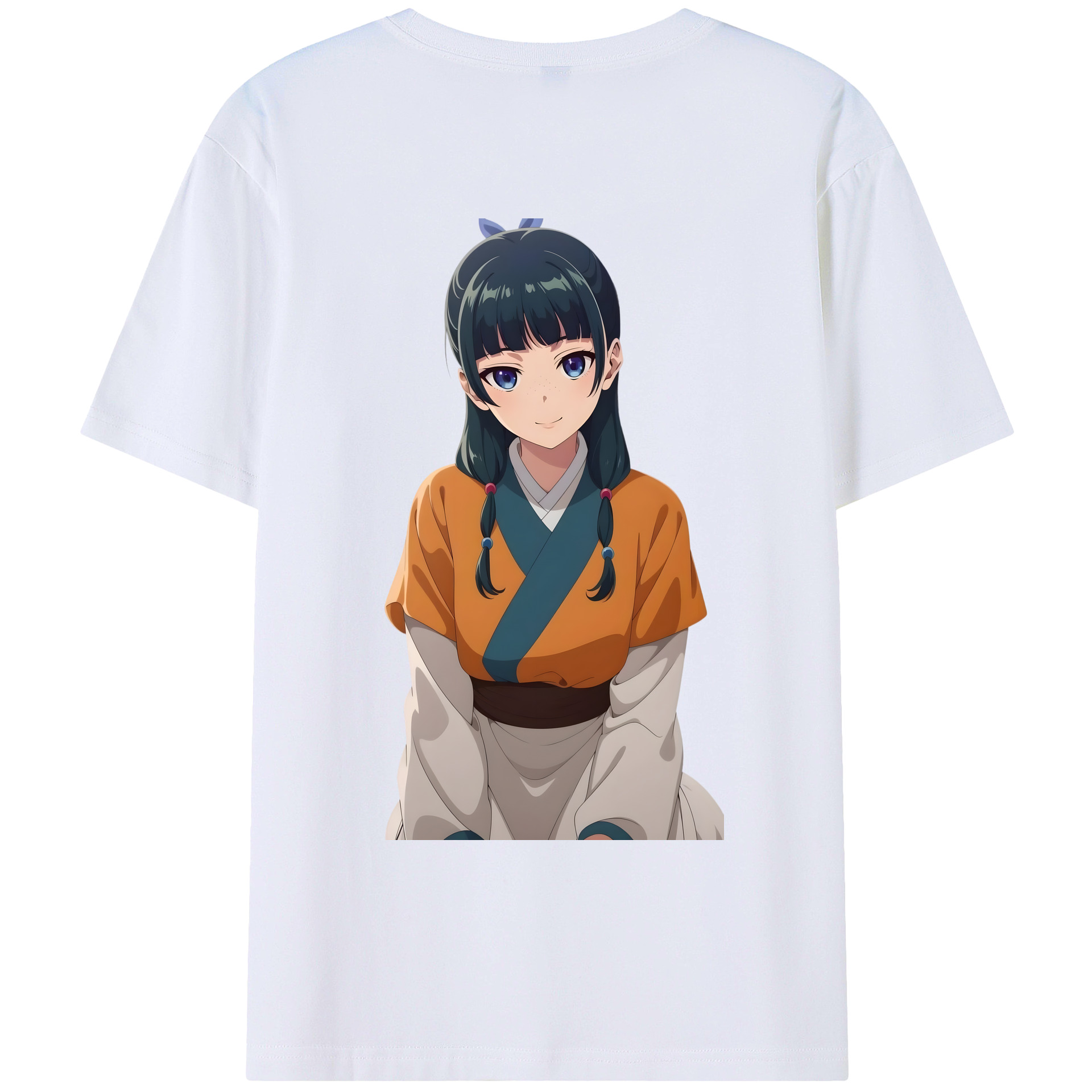 （画像用） 薬屋のひとりごと The Apothecary Diaries 綿100％ メンズ半袖Tシャツ（バックプリント） 通気性