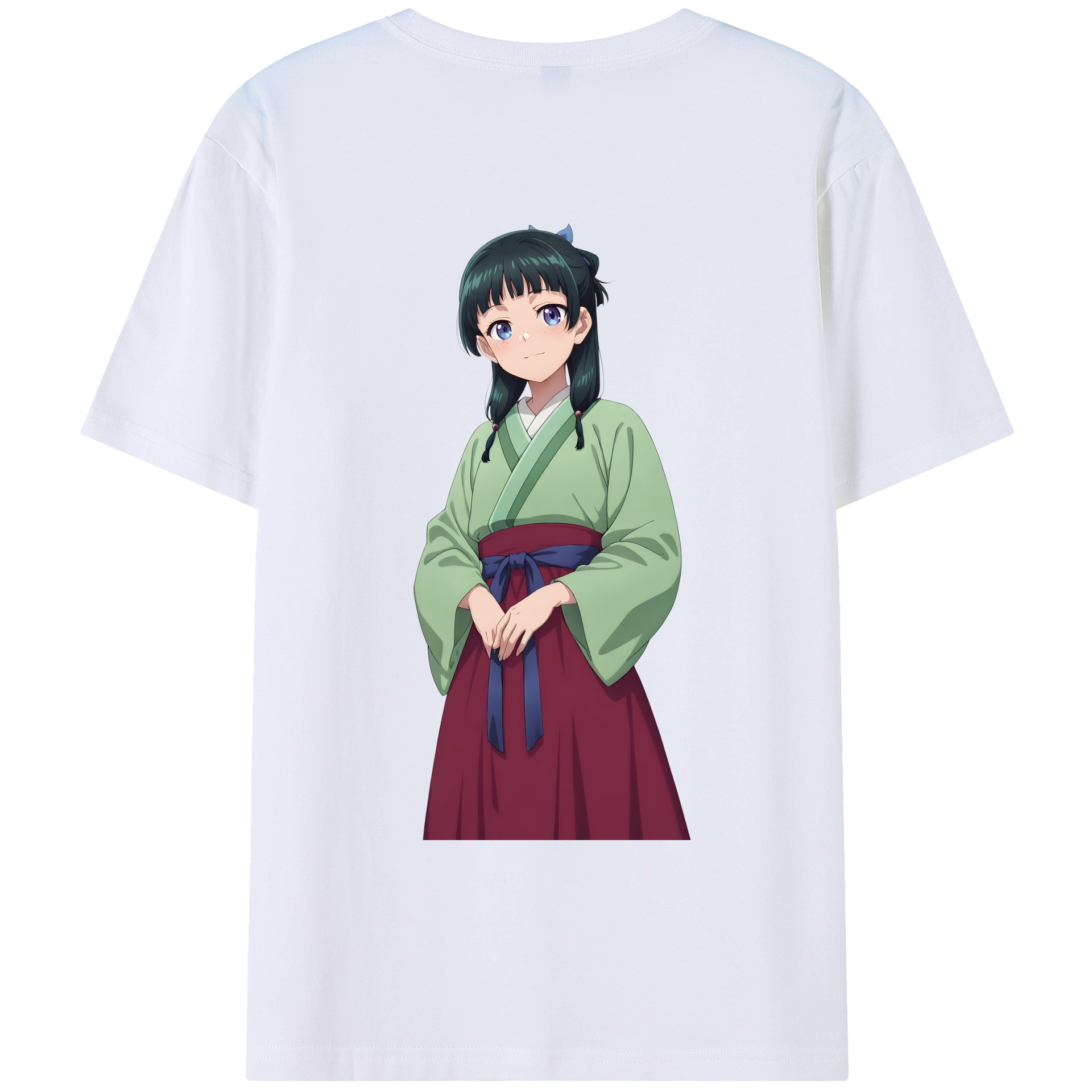 （画像用） 薬屋のひとりごと The Apothecary Diaries 綿100％ メンズ半袖Tシャツ（バックプリント） 通気性