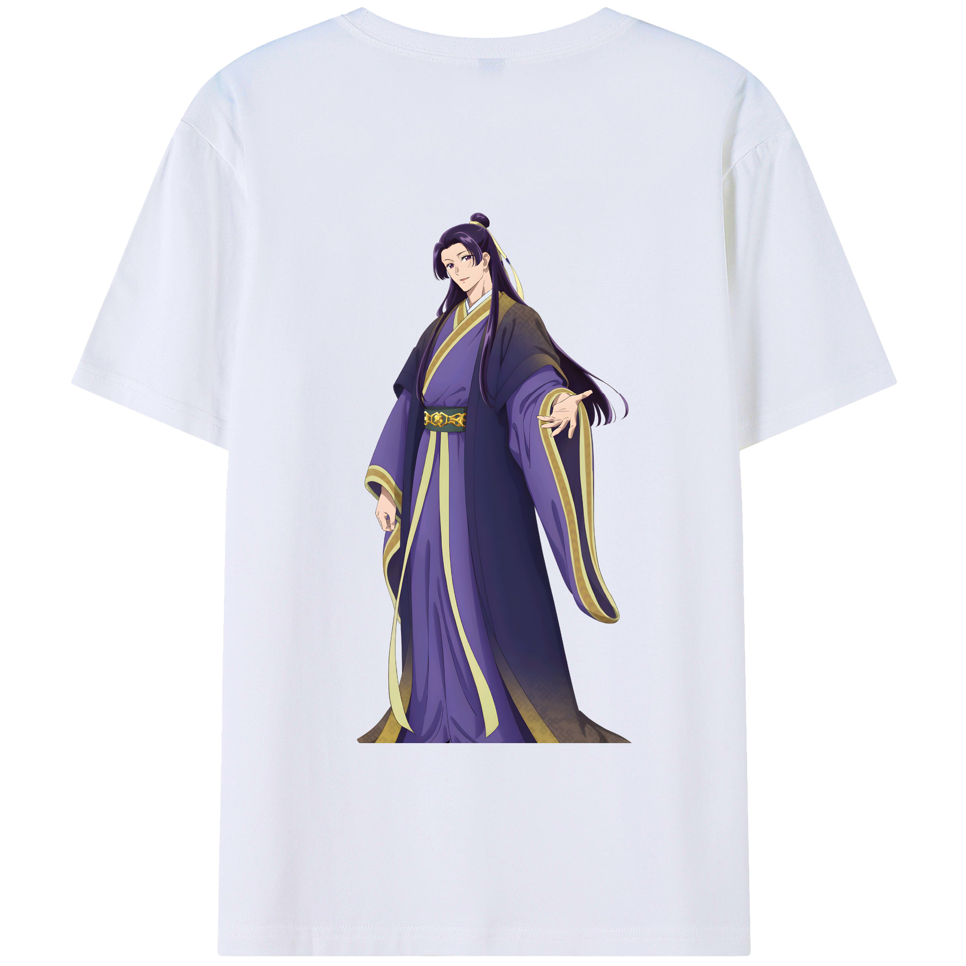 （画像用） 薬屋のひとりごと The Apothecary Diaries 綿100％ メンズ半袖Tシャツ（バックプリント） 通気性