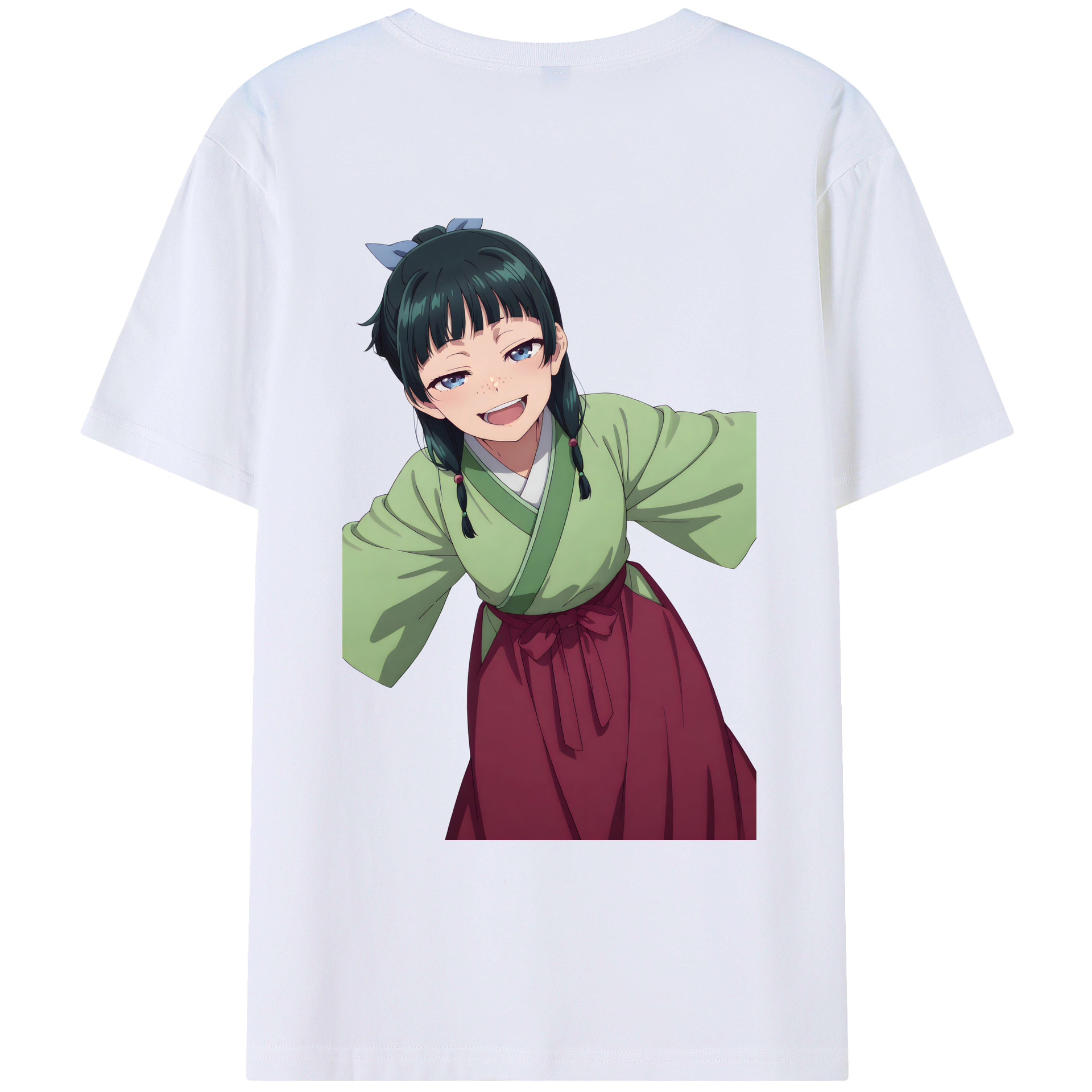 （画像用） 薬屋のひとりごと The Apothecary Diaries 綿100％ メンズ半袖Tシャツ（バックプリント） 通気性