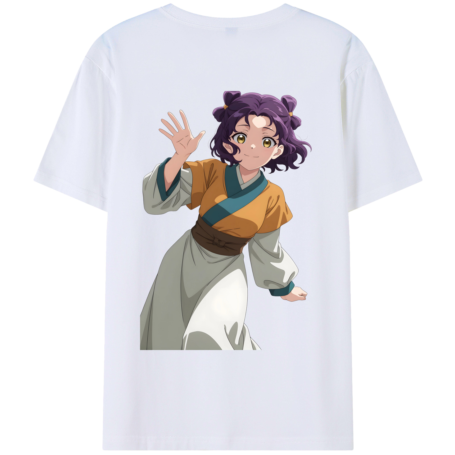 （画像用） 薬屋のひとりごと The Apothecary Diaries 綿100％ メンズ半袖Tシャツ（バックプリント） 通気性