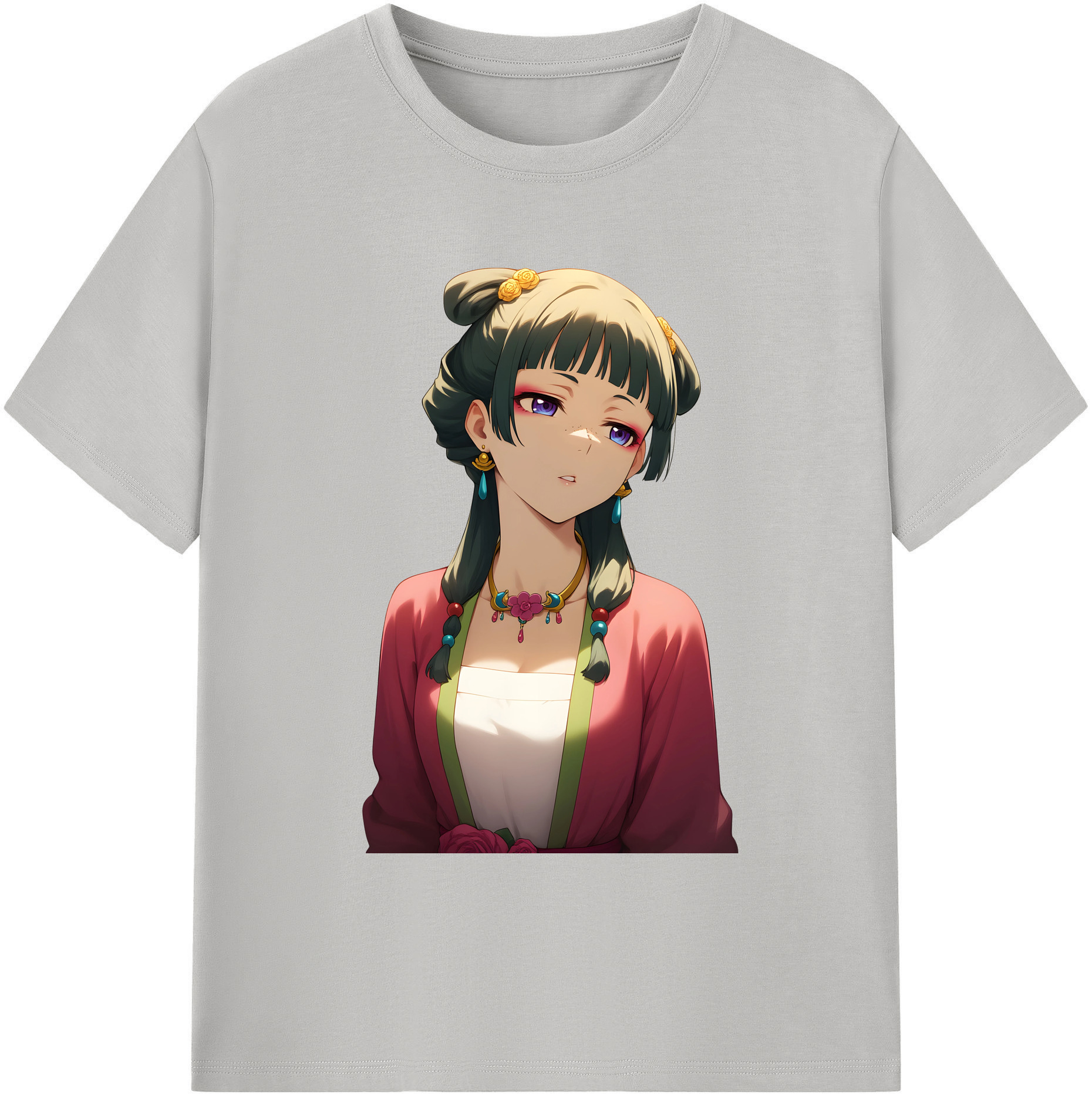 （画像用） 薬屋のひとりごと The Apothecary Diaries 綿100％ メンズ半袖Tシャツ｜肌触りやわらか＆通気性