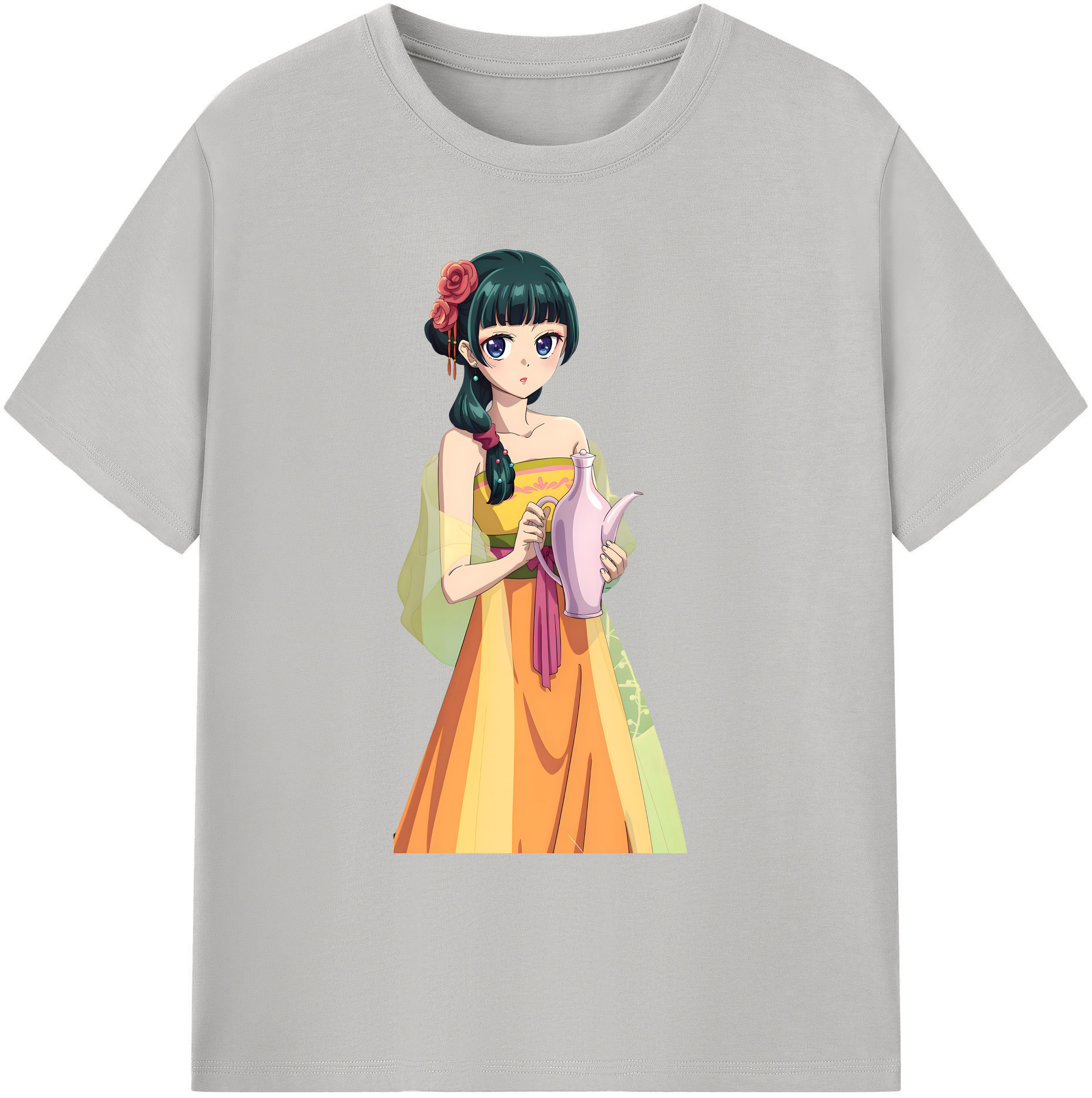 （画像用） 薬屋のひとりごと The Apothecary Diaries 綿100％ メンズ半袖Tシャツ｜肌触りやわらか＆通気性