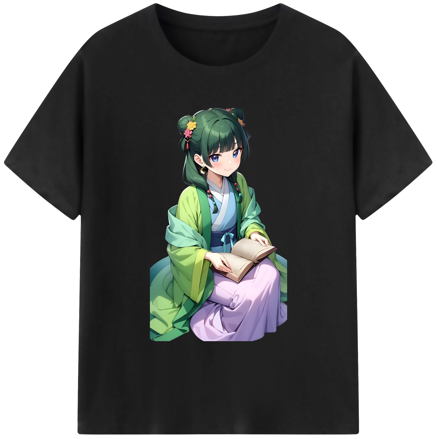 （画像用） 薬屋のひとりごと The Apothecary Diaries 綿100％ メンズ半袖Tシャツ｜肌触りやわらか＆通気性
