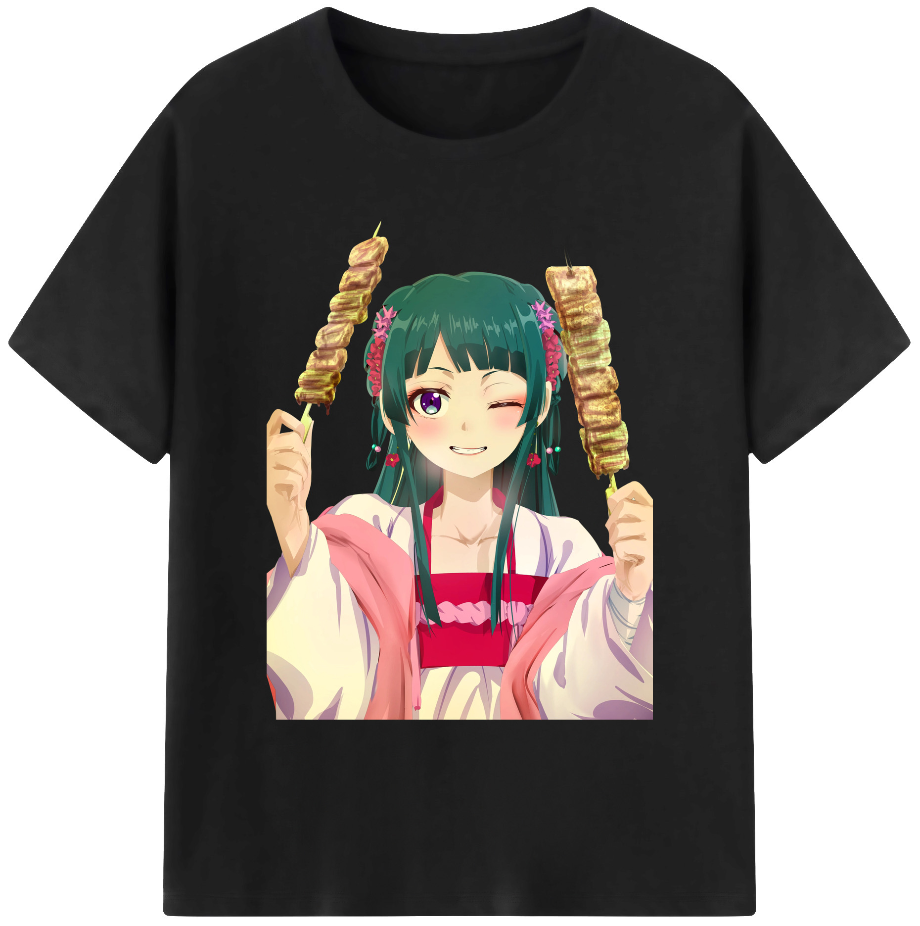 （画像用） 薬屋のひとりごと The Apothecary Diaries 綿100％ メンズ半袖Tシャツ｜肌触りやわらか＆通気性