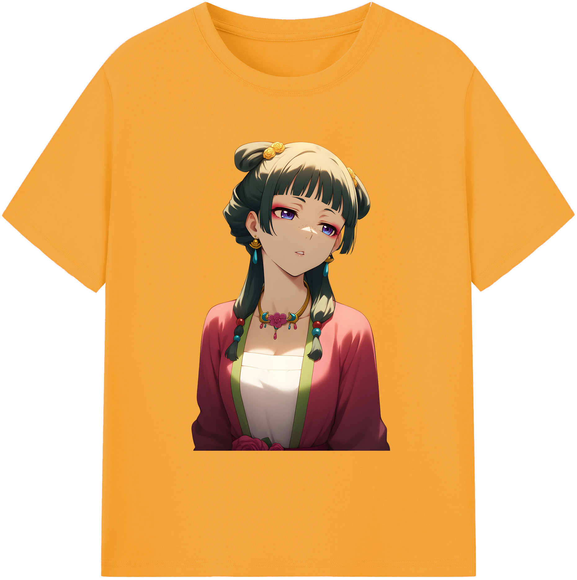 （画像用） 薬屋のひとりごと The Apothecary Diaries 綿100％ メンズ半袖Tシャツ｜肌触りやわらか＆通気性