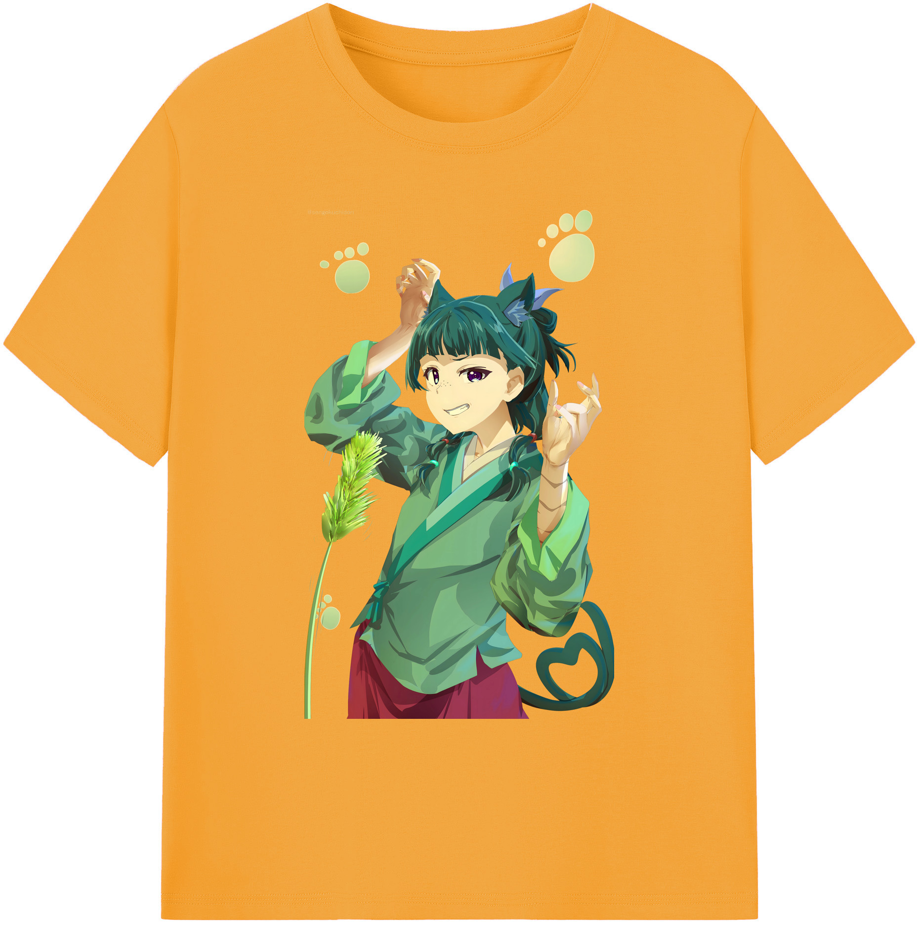 （画像用） 薬屋のひとりごと The Apothecary Diaries 綿100％ メンズ半袖Tシャツ｜肌触りやわらか＆通気性