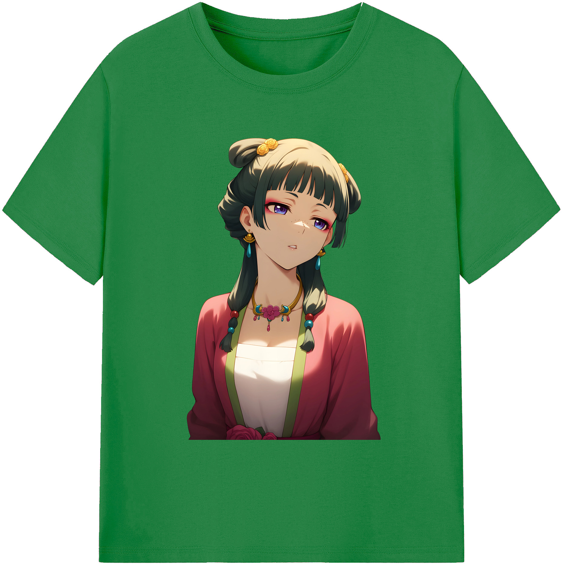 （画像用） 薬屋のひとりごと The Apothecary Diaries 綿100％ メンズ半袖Tシャツ｜肌触りやわらか＆通気性