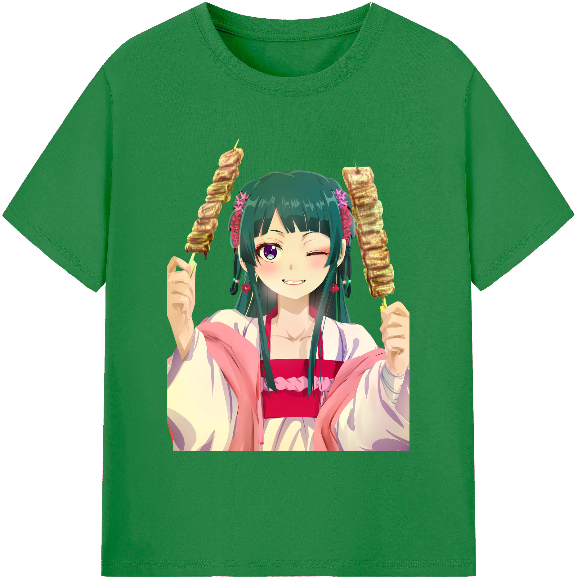 （画像用） 薬屋のひとりごと The Apothecary Diaries 綿100％ メンズ半袖Tシャツ｜肌触りやわらか＆通気性