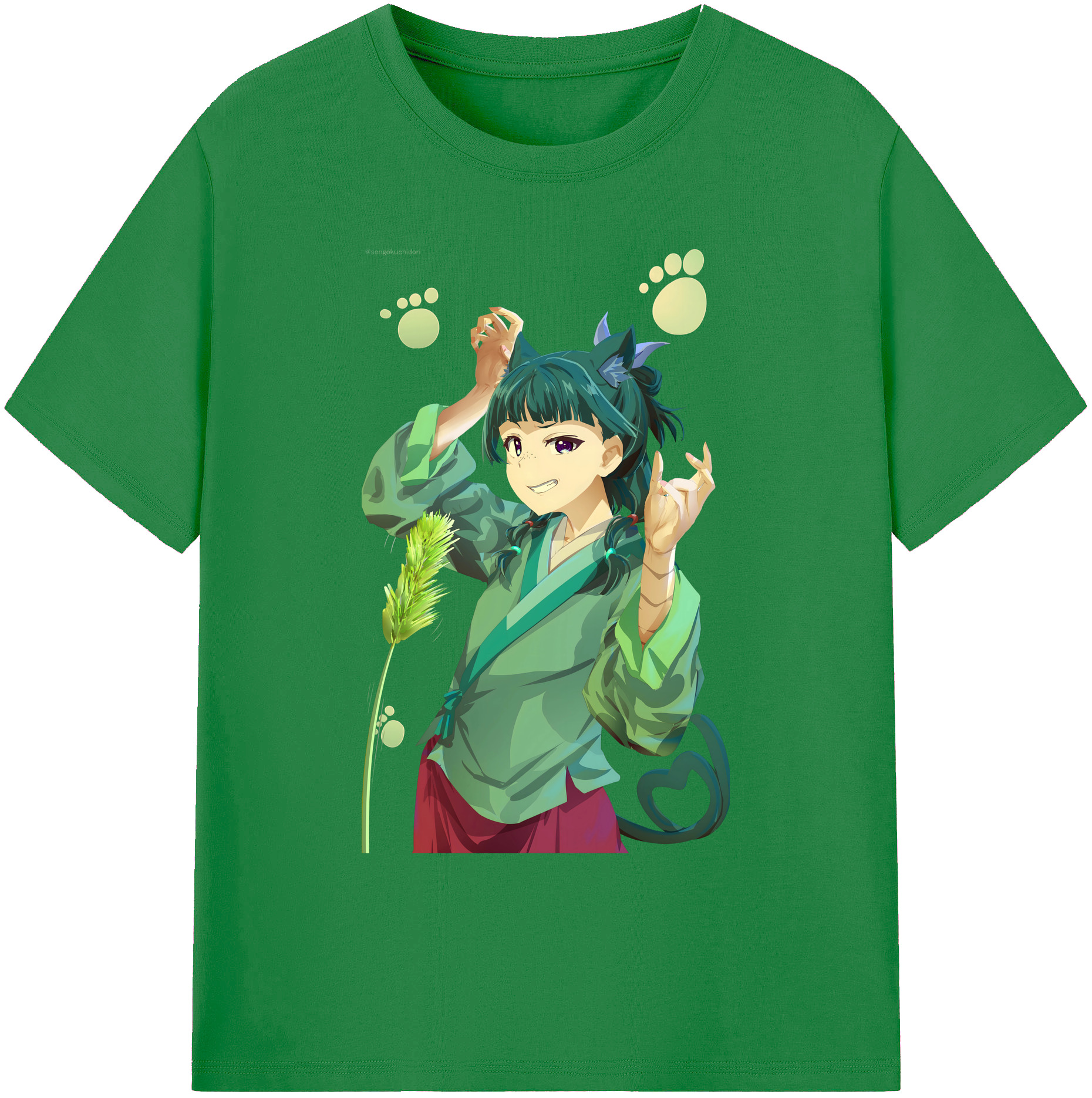 （画像用） 薬屋のひとりごと The Apothecary Diaries 綿100％ メンズ半袖Tシャツ｜肌触りやわらか＆通気性