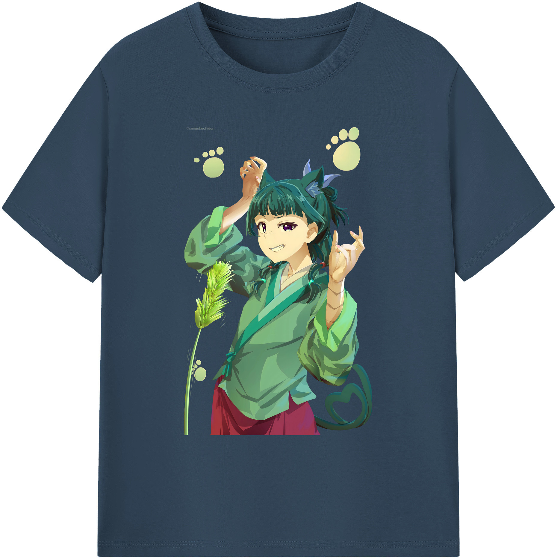 （画像用） 薬屋のひとりごと The Apothecary Diaries 綿100％ メンズ半袖Tシャツ｜肌触りやわらか＆通気性