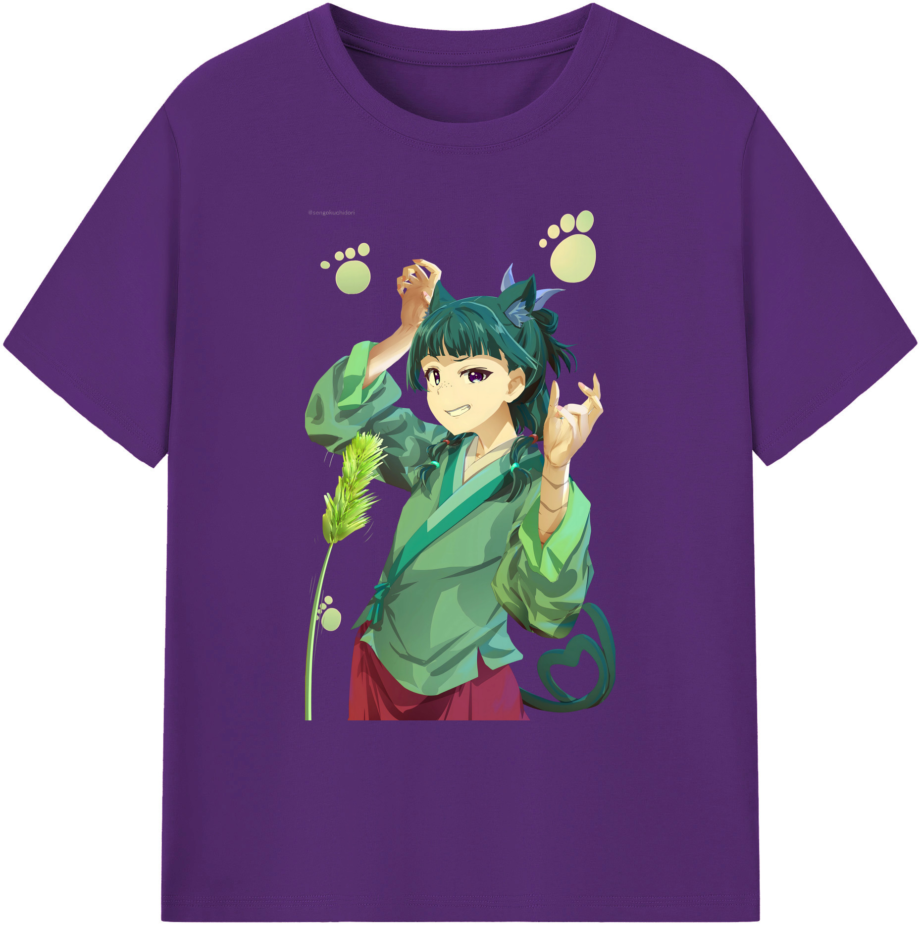 （画像用） 薬屋のひとりごと The Apothecary Diaries 綿100％ メンズ半袖Tシャツ｜肌触りやわらか＆通気性