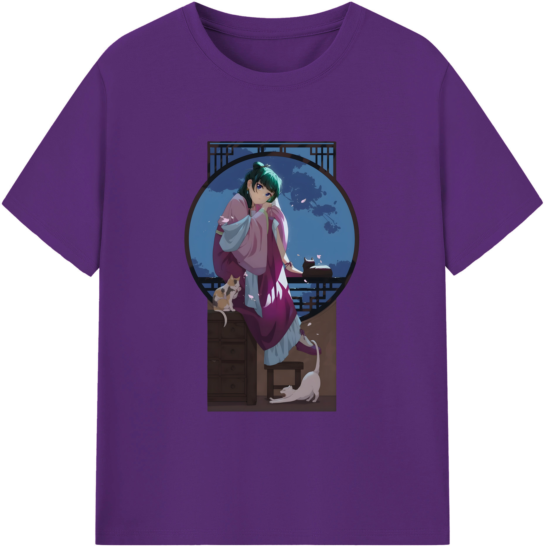 （画像用） 薬屋のひとりごと The Apothecary Diaries 綿100％ メンズ半袖Tシャツ｜肌触りやわらか＆通気性