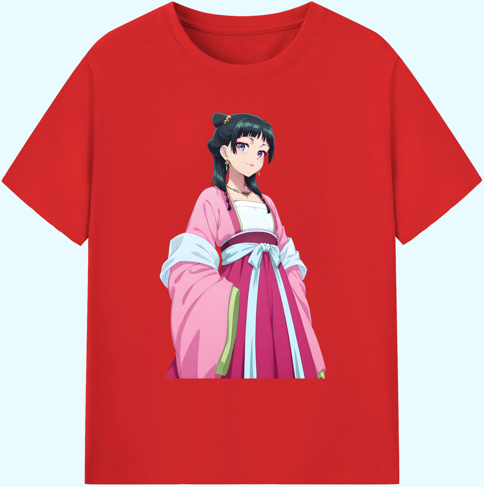 （画像用） 薬屋のひとりごと The Apothecary Diaries 綿100％ メンズ半袖Tシャツ｜肌触りやわらか＆通気性