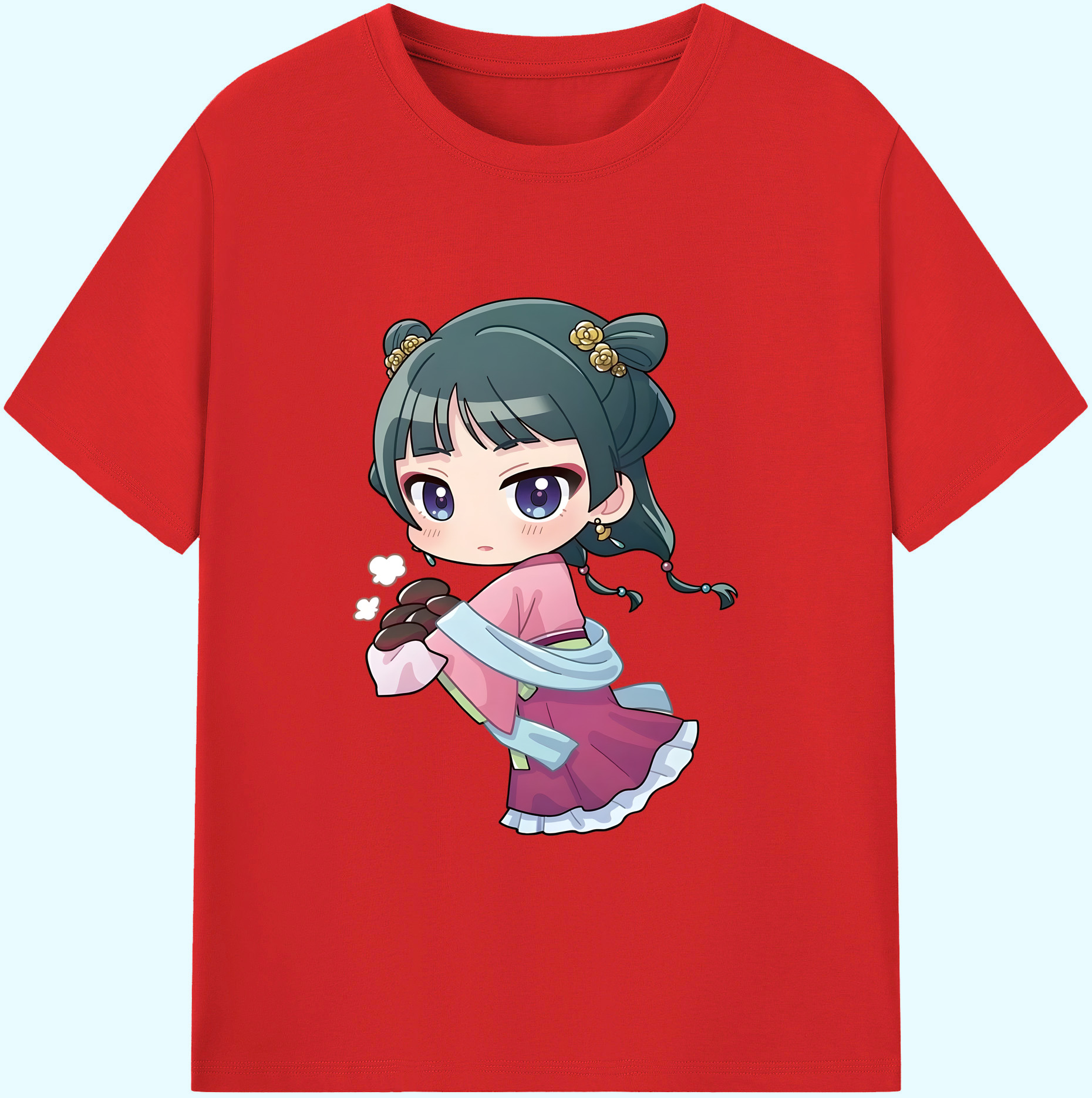 （画像用） 薬屋のひとりごと The Apothecary Diaries 綿100％ メンズ半袖Tシャツ｜肌触りやわらか＆通気性