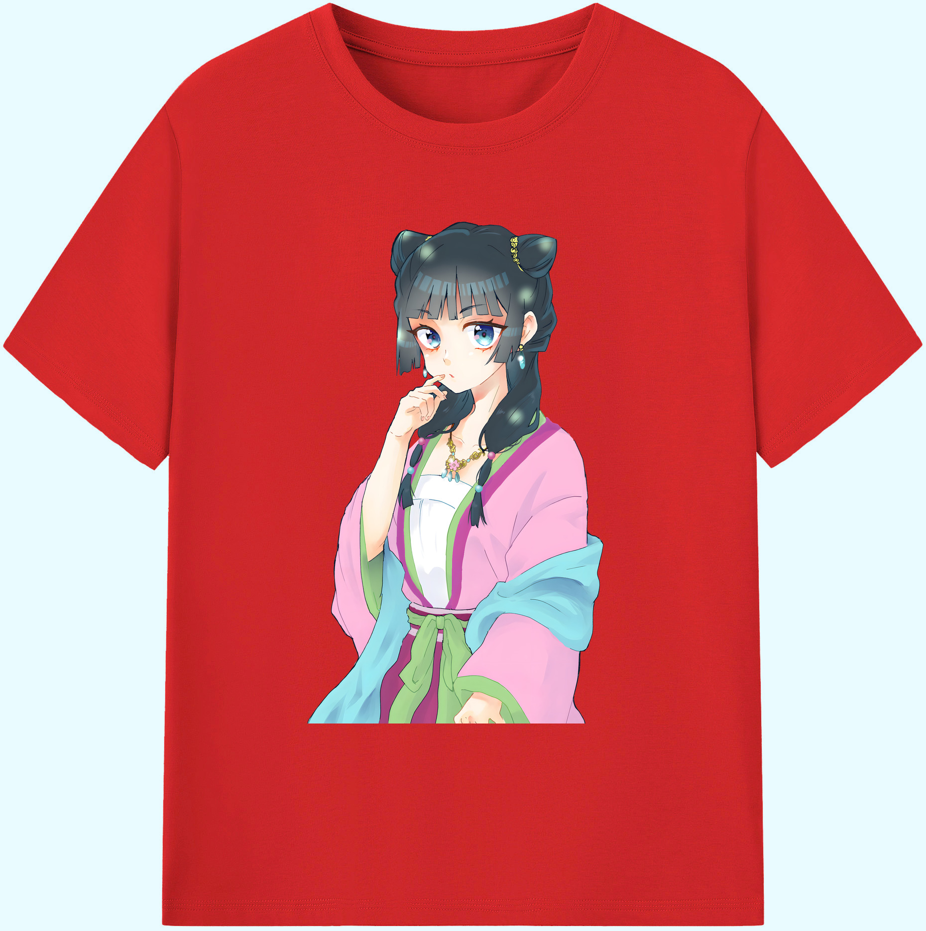 （画像用） 薬屋のひとりごと The Apothecary Diaries 綿100％ メンズ半袖Tシャツ｜肌触りやわらか＆通気性