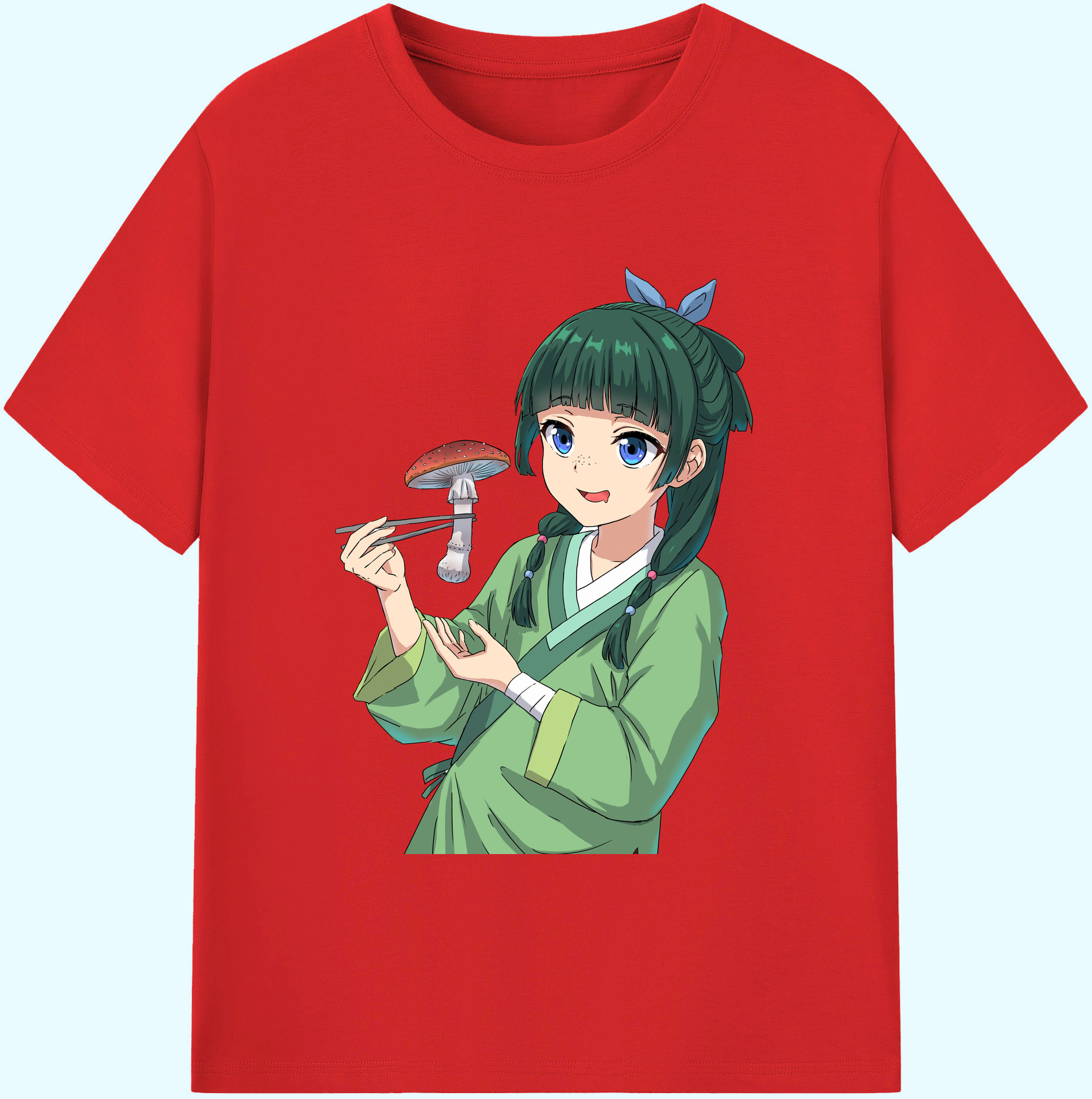 （画像用） 薬屋のひとりごと The Apothecary Diaries 綿100％ メンズ半袖Tシャツ｜肌触りやわらか＆通気性