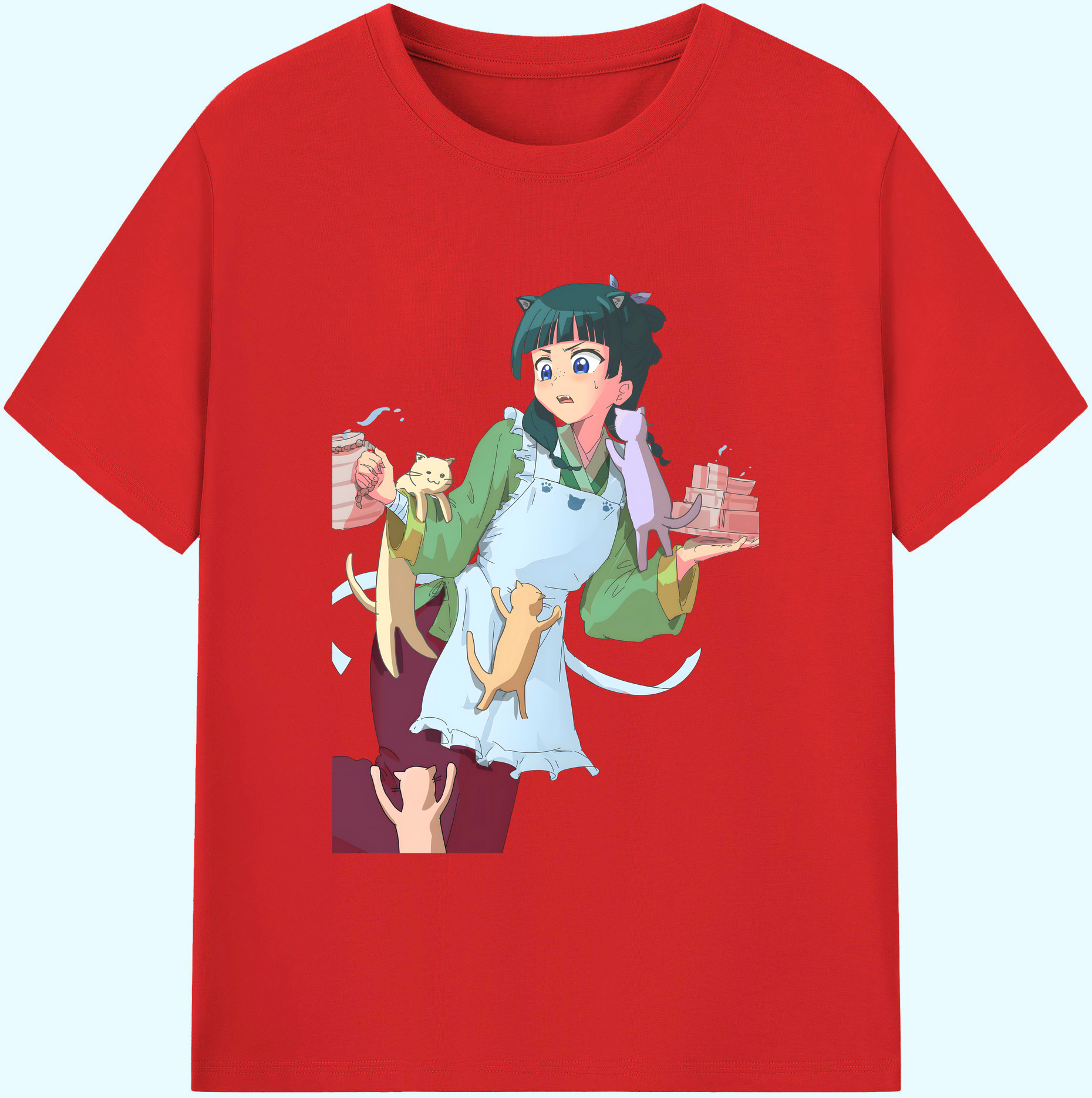 （画像用） 薬屋のひとりごと The Apothecary Diaries 綿100％ メンズ半袖Tシャツ｜肌触りやわらか＆通気性